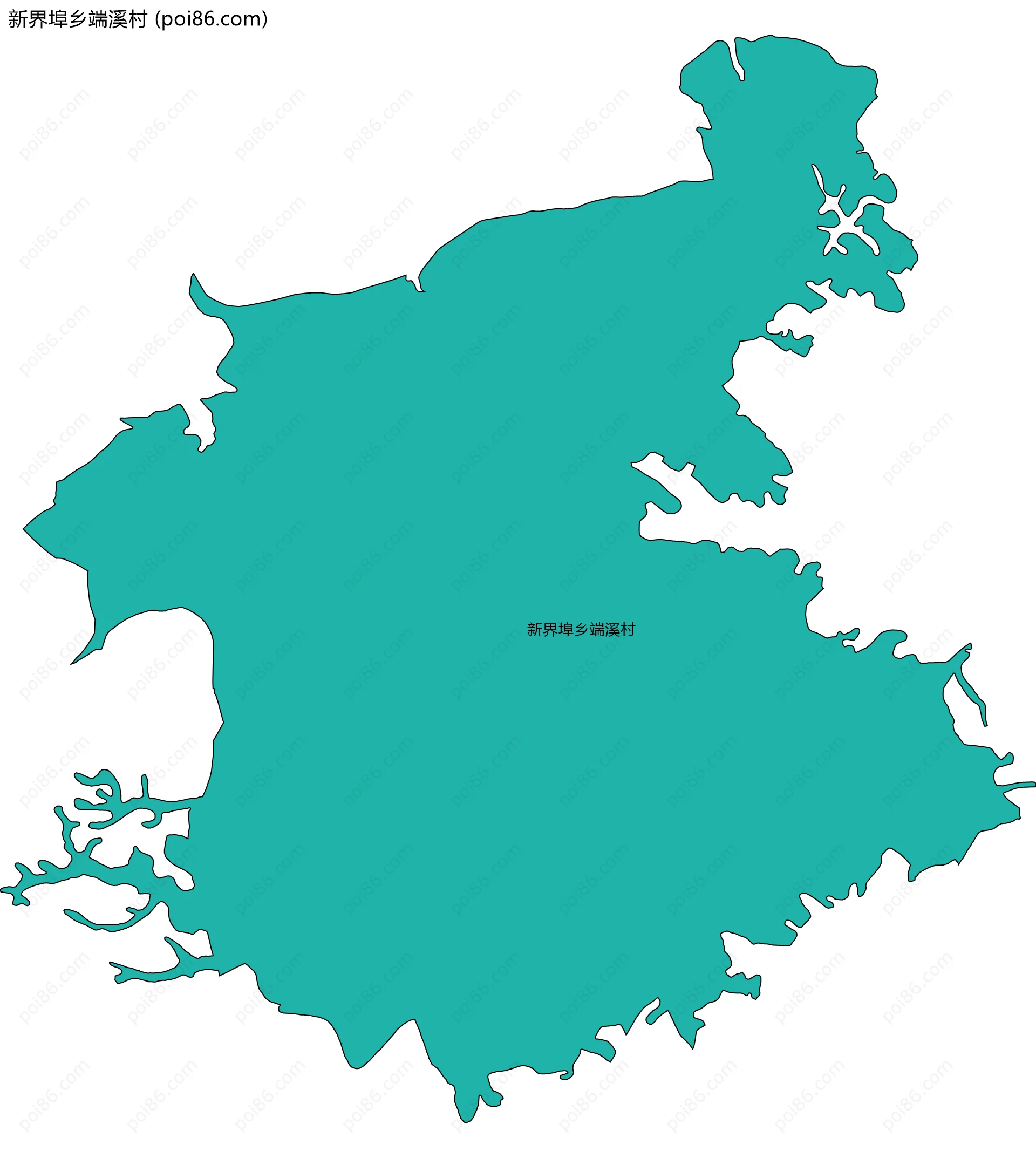 新界埠乡端溪村边界地图