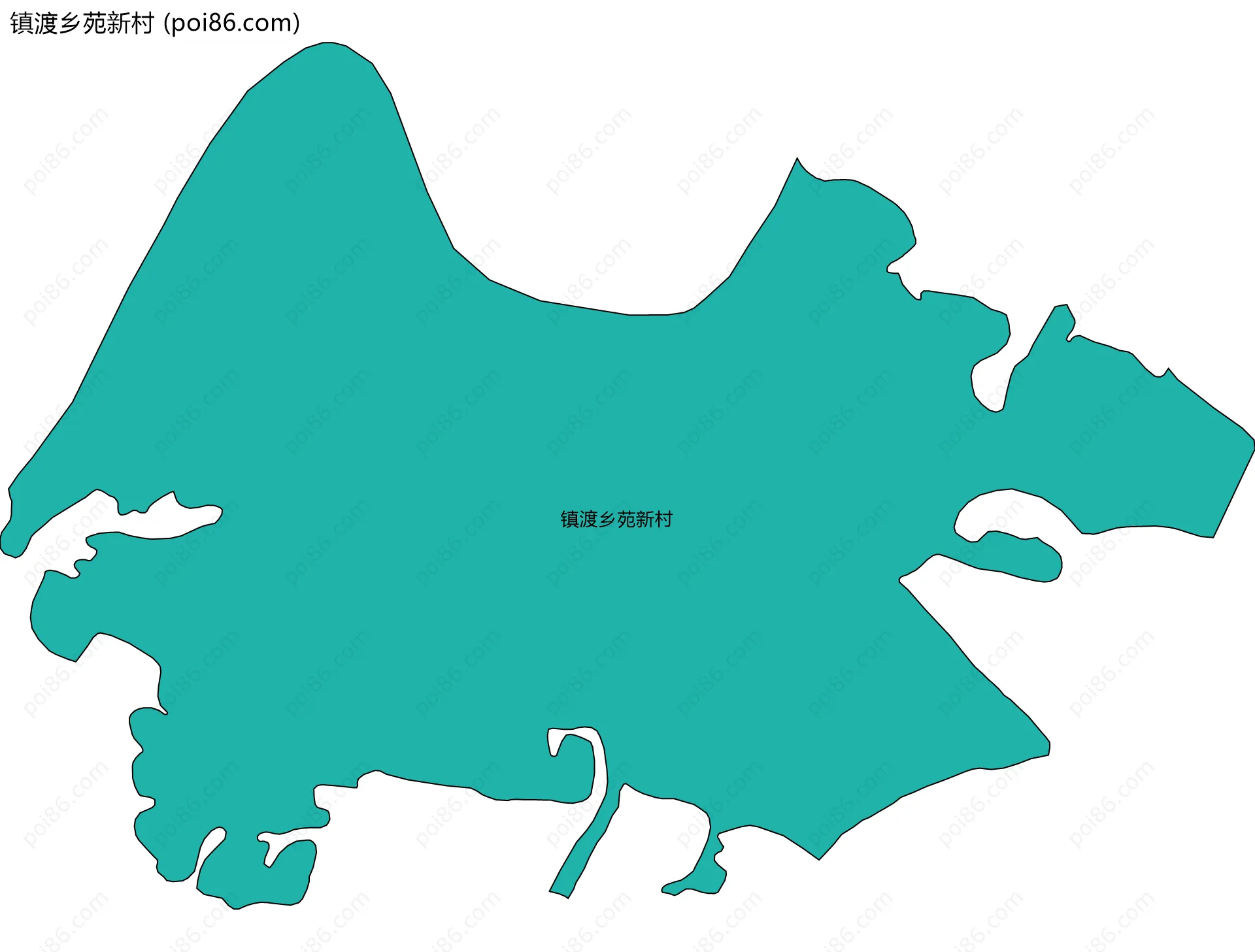镇渡乡苑新村边界地图