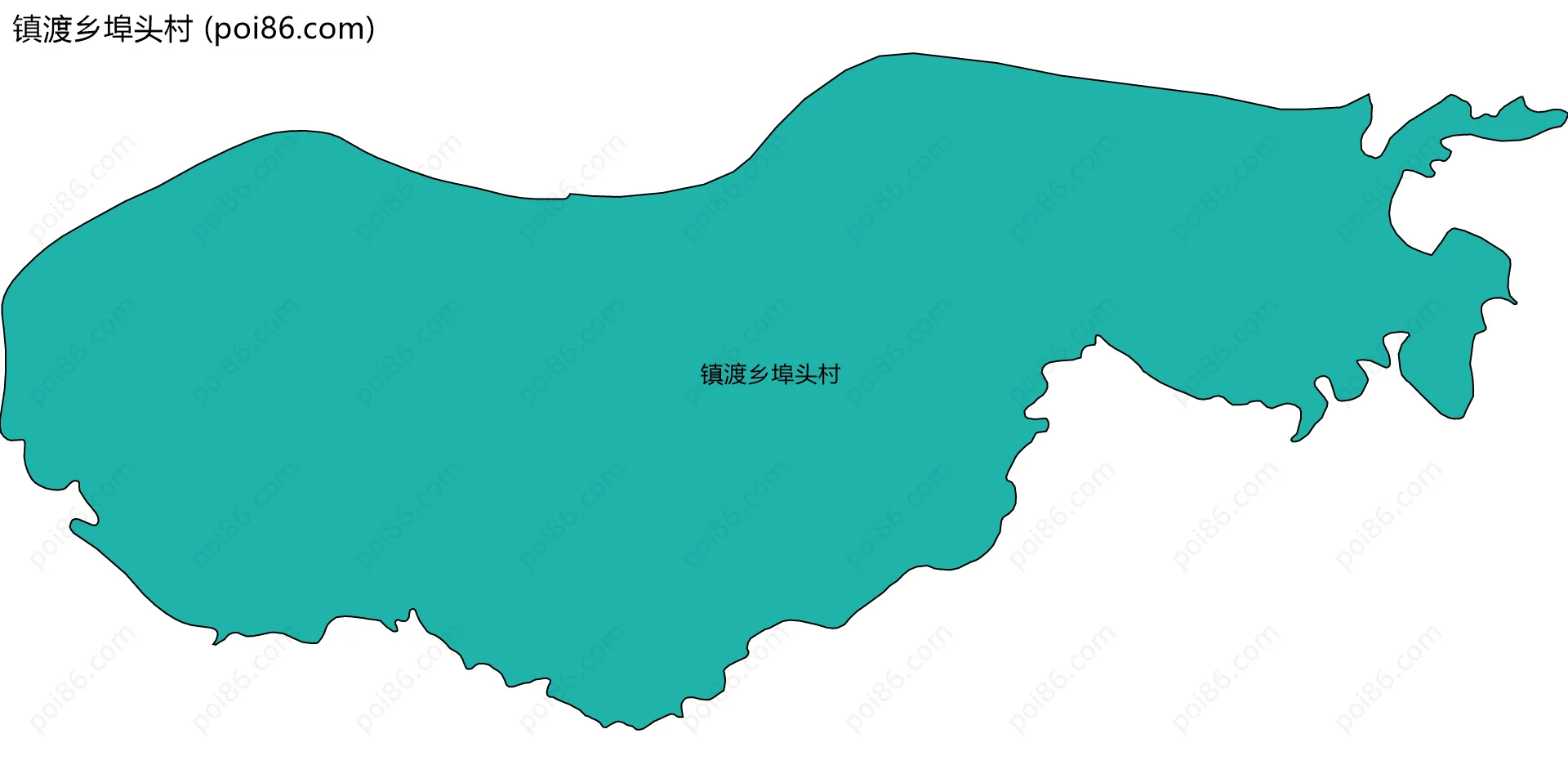 镇渡乡埠头村边界地图