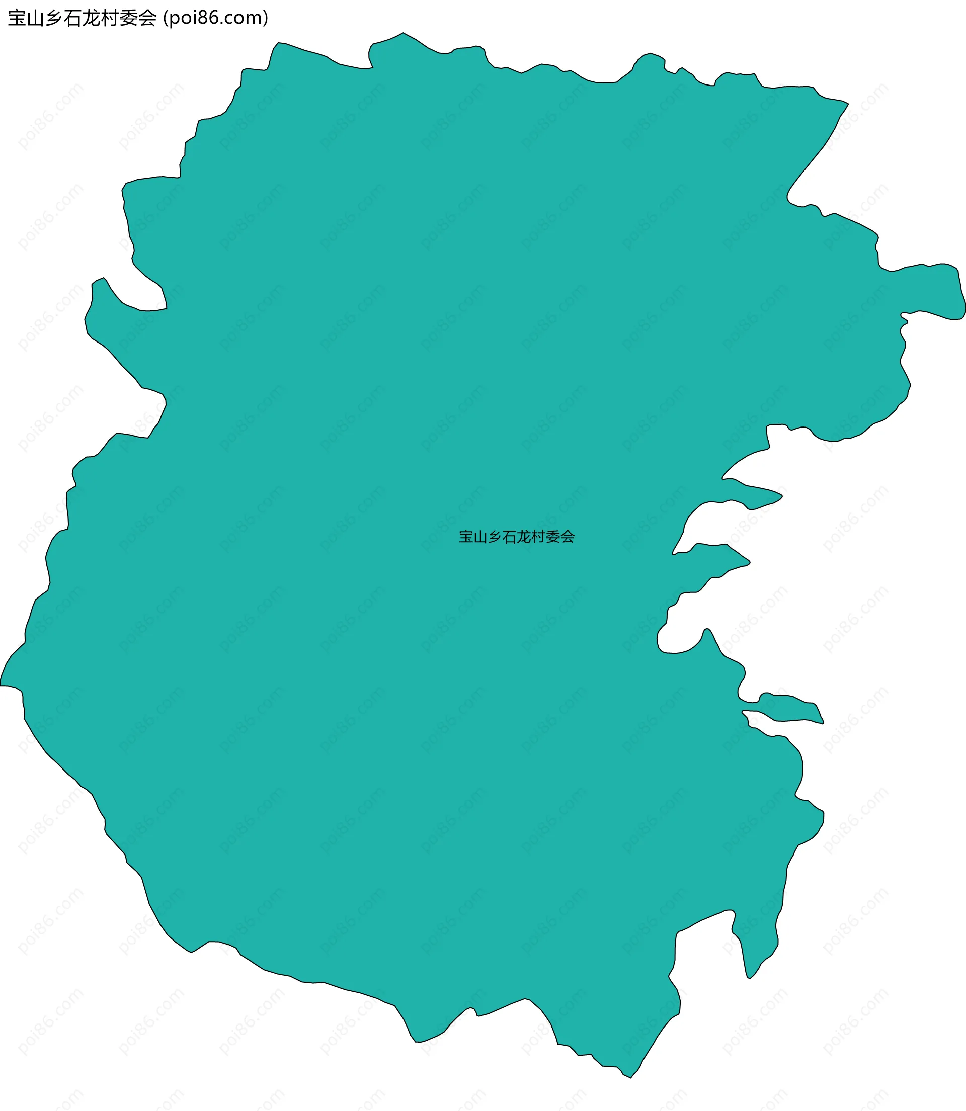 宝山乡石龙村委会边界地图