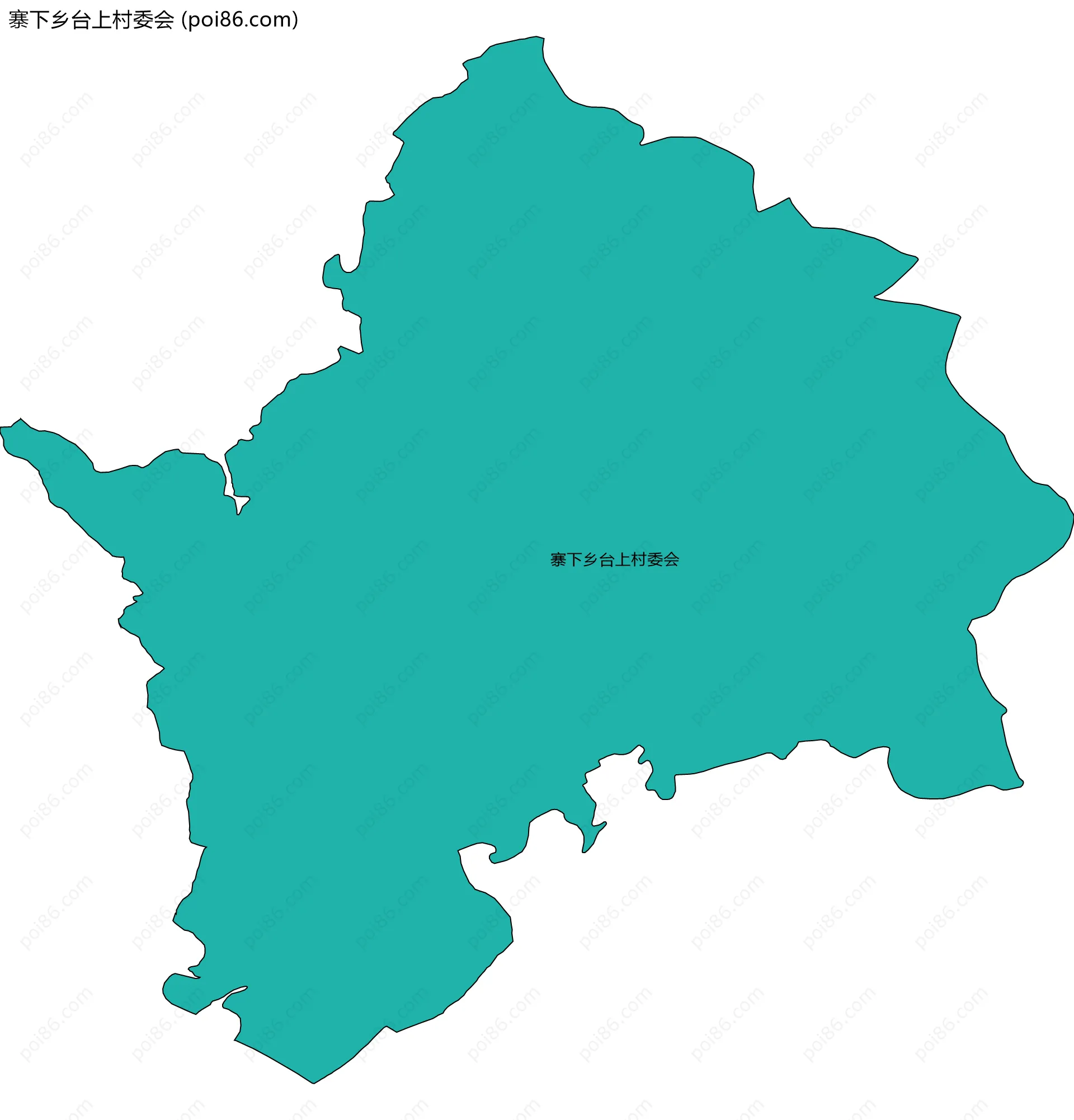 寨下乡台上村委会边界地图