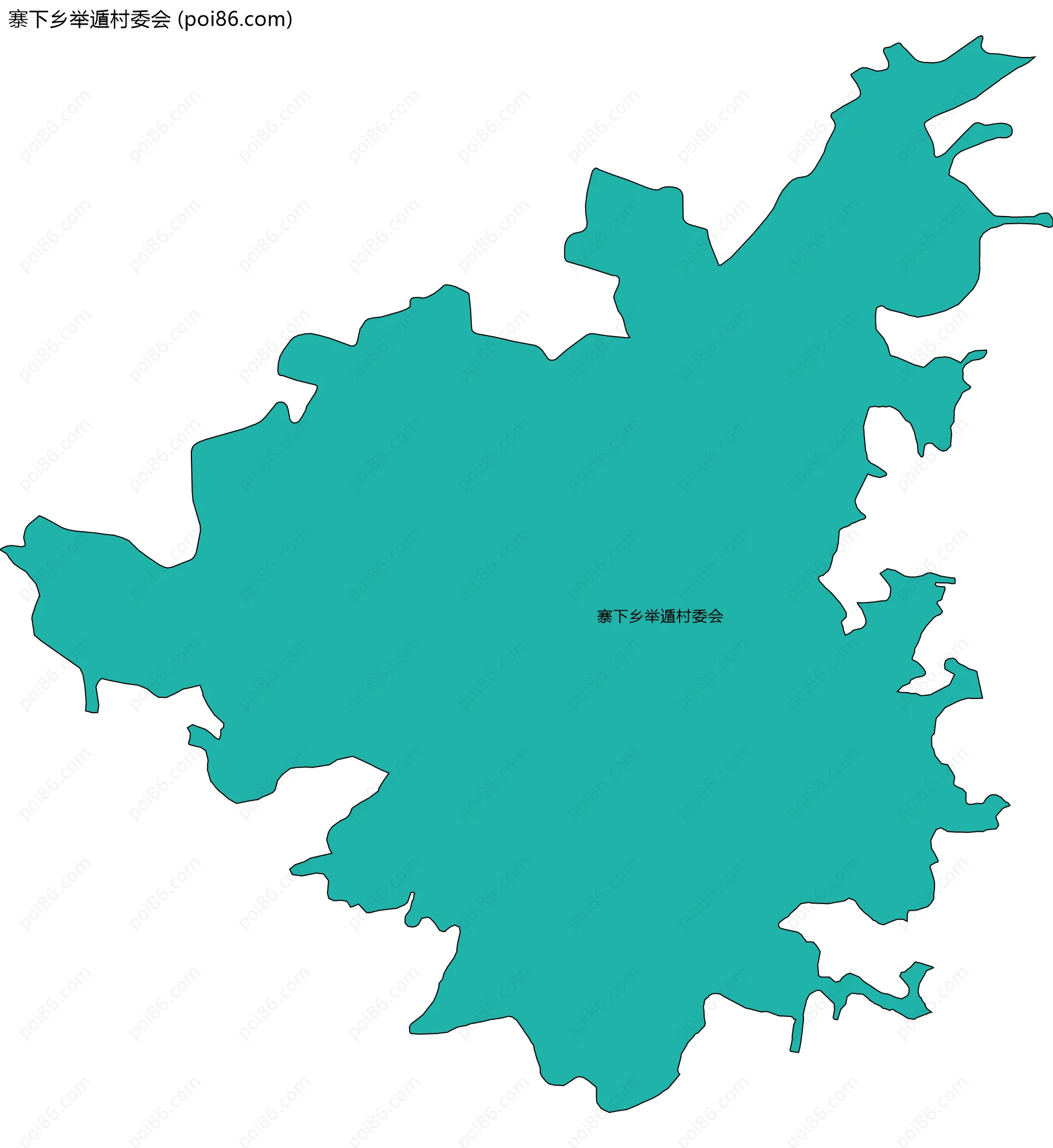 寨下乡举遁村委会边界地图