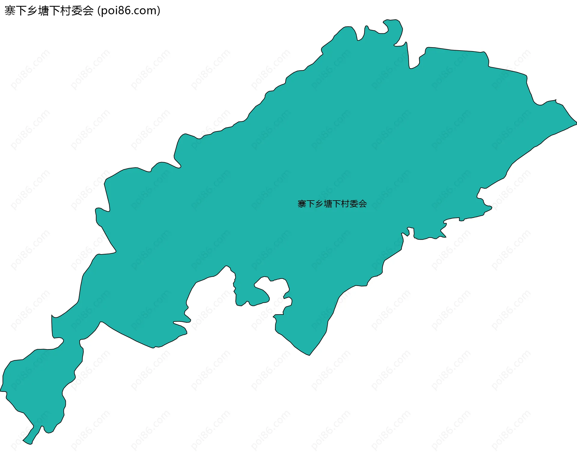 寨下乡塘下村委会边界地图