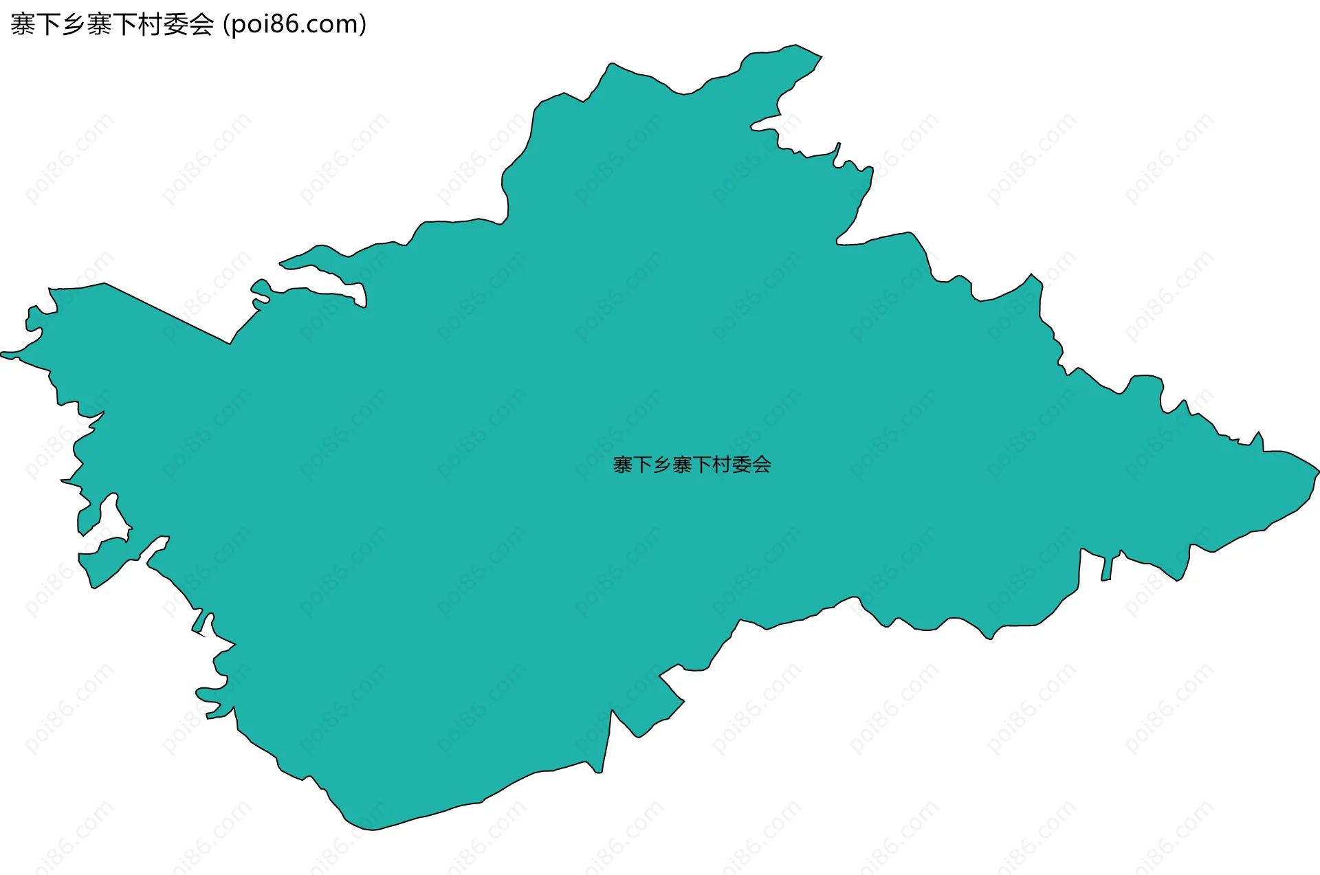 寨下乡寨下村委会边界地图