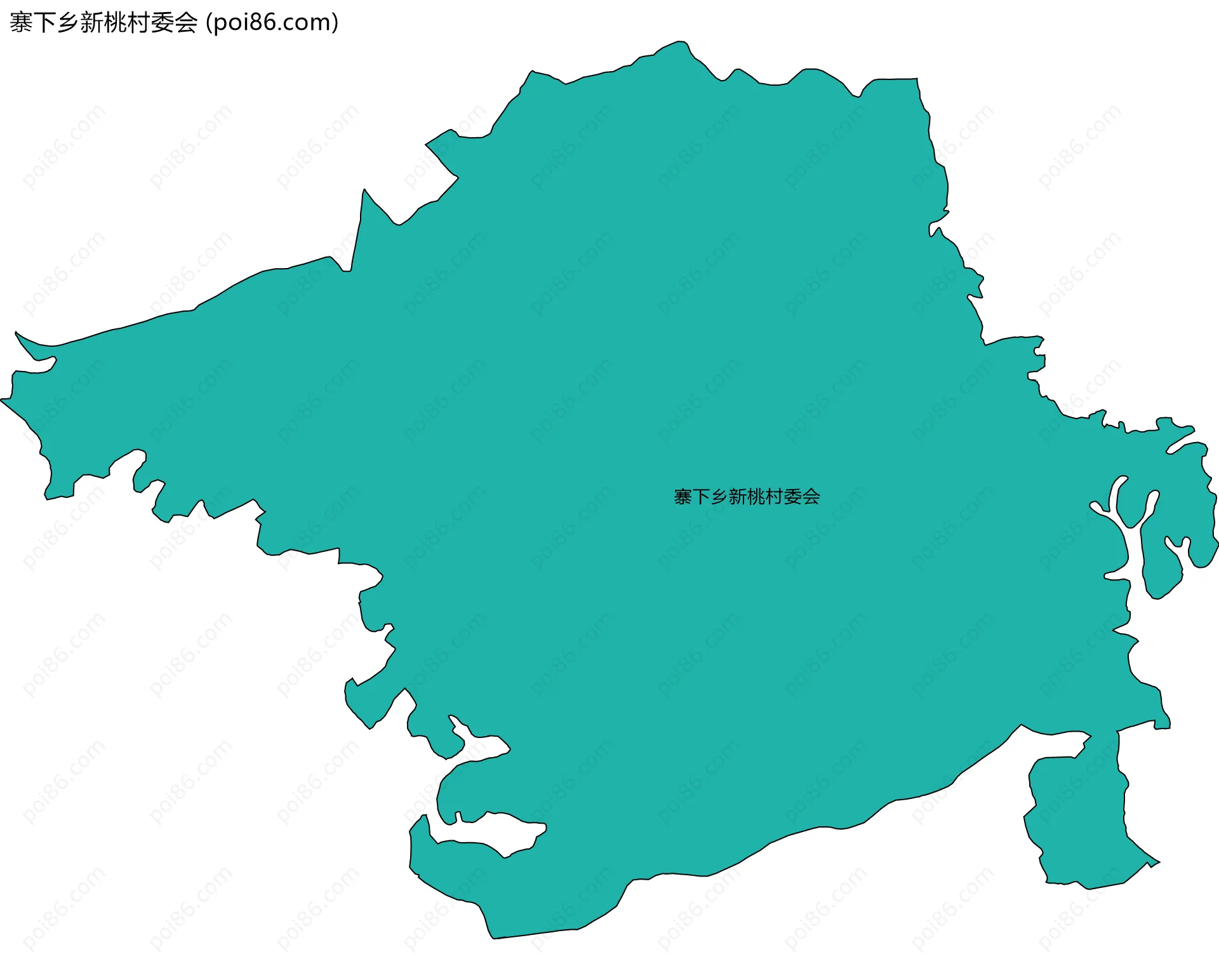 寨下乡新桃村委会边界地图