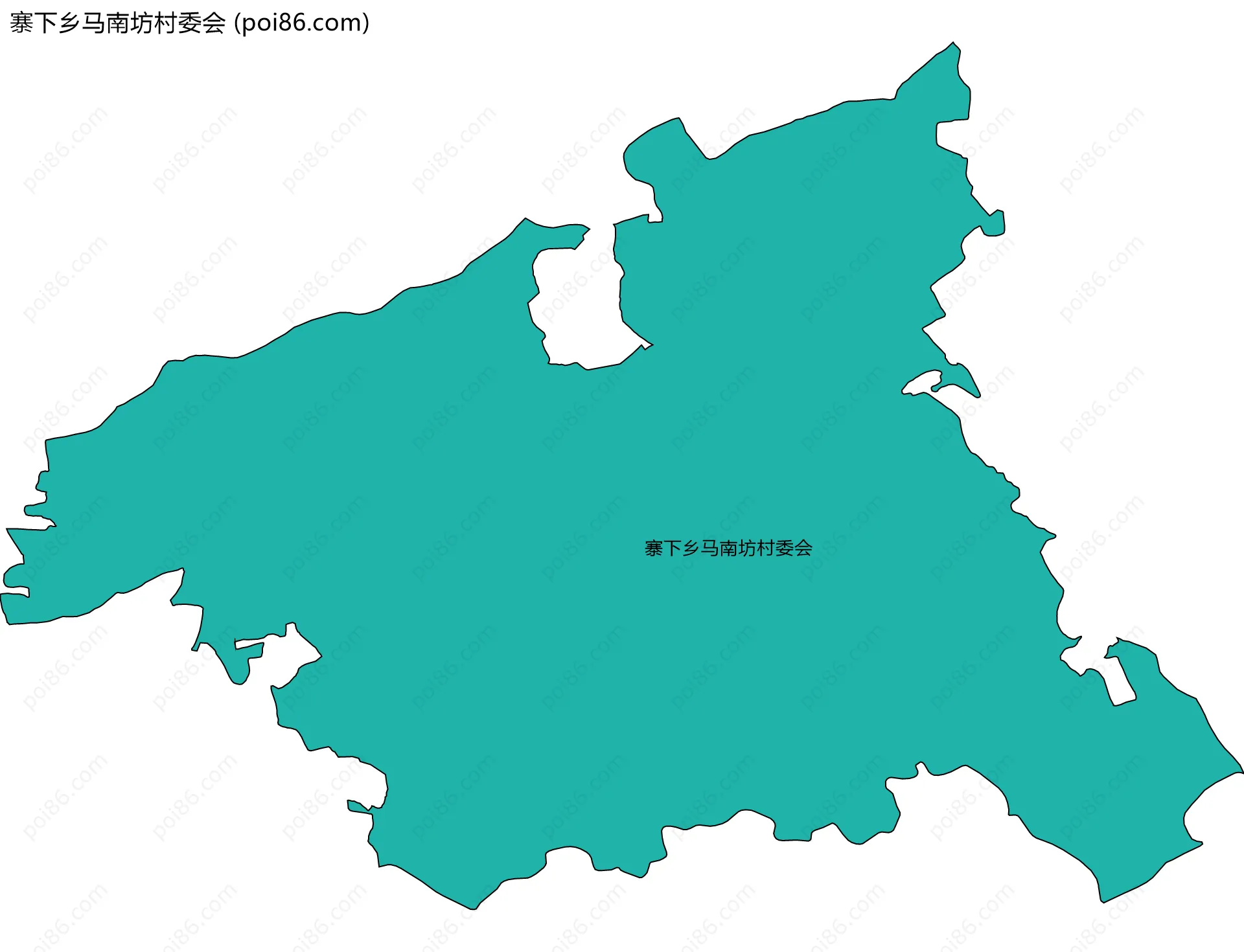 寨下乡马南坊村委会边界地图