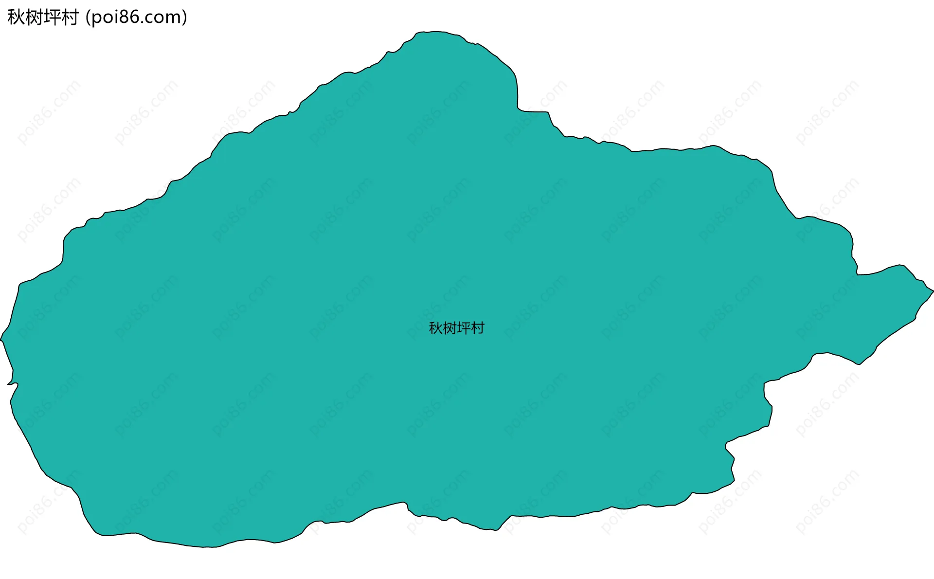 秋树坪村边界地图