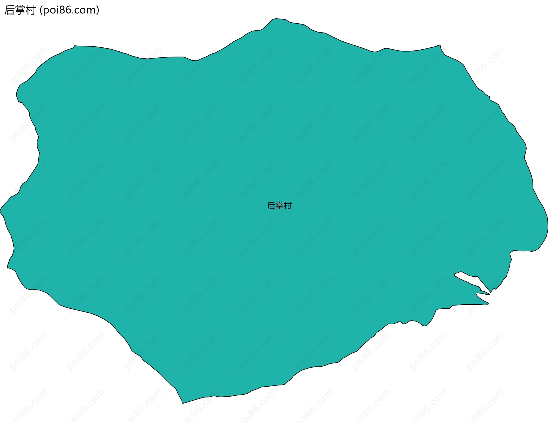 后掌村边界地图