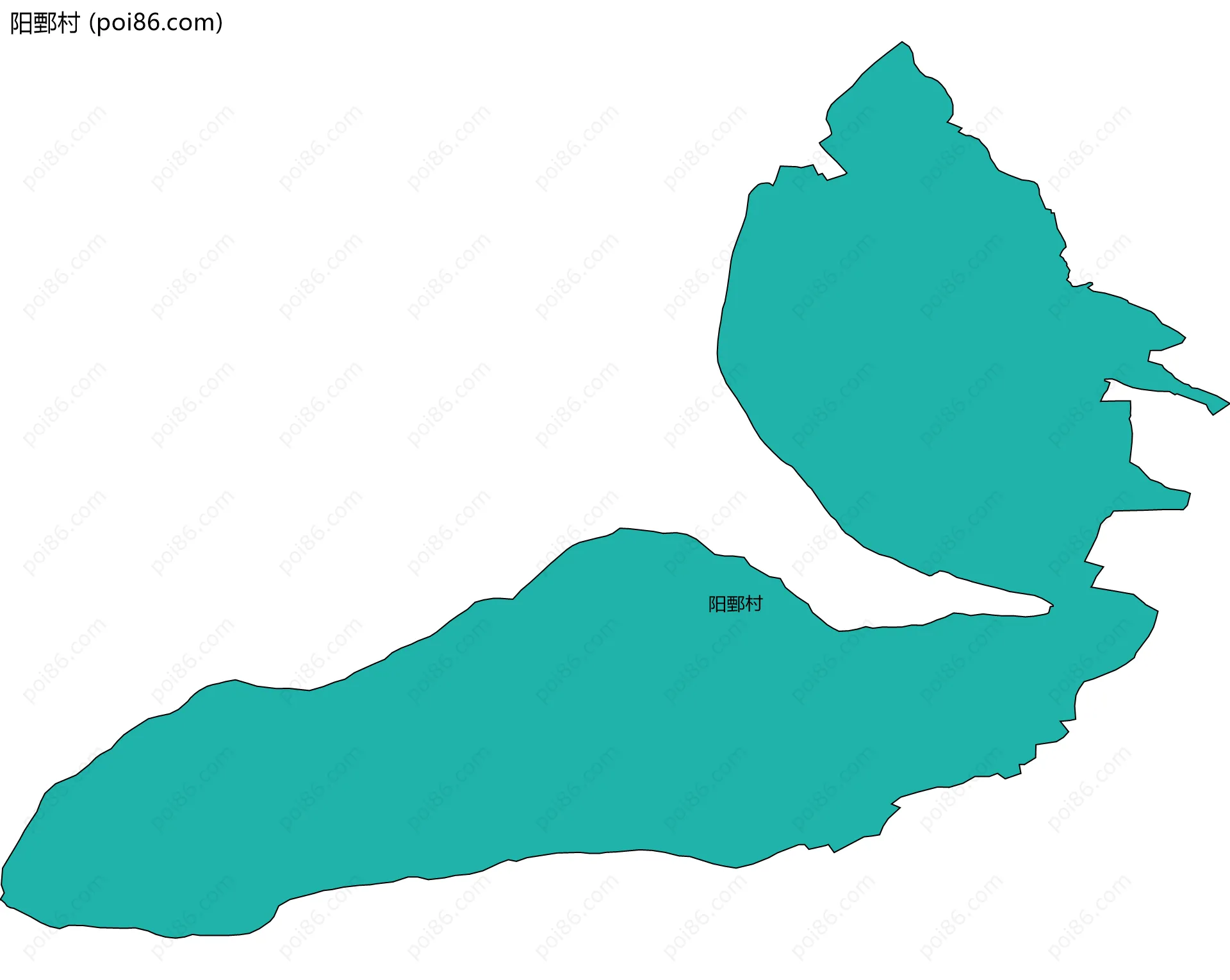 阳鄄村边界地图