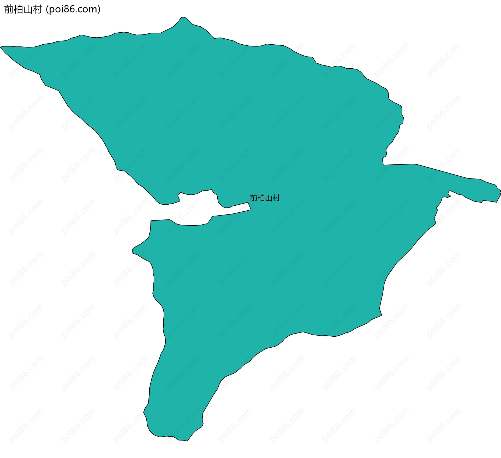 前柏山村边界地图