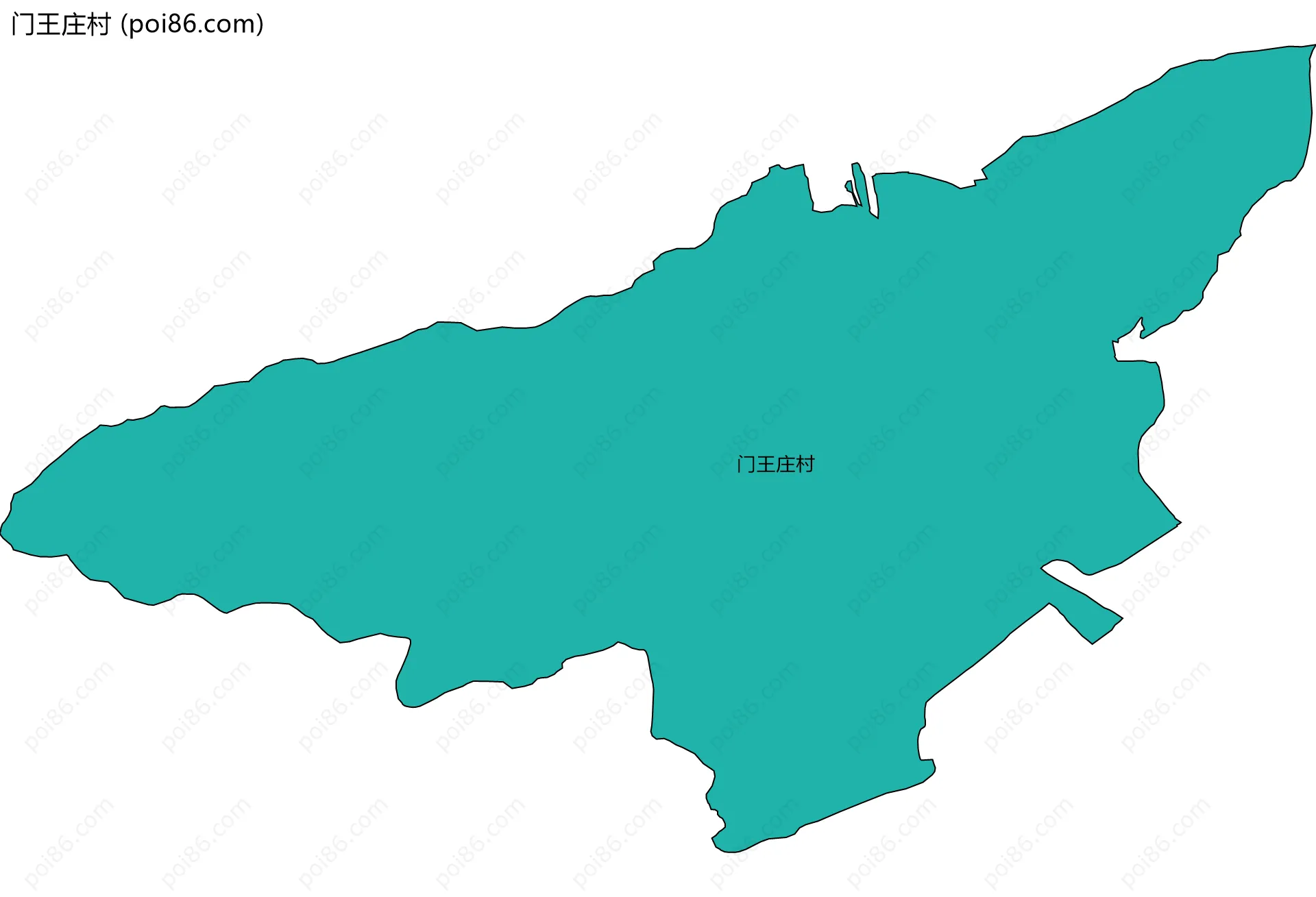 门王庄村边界地图
