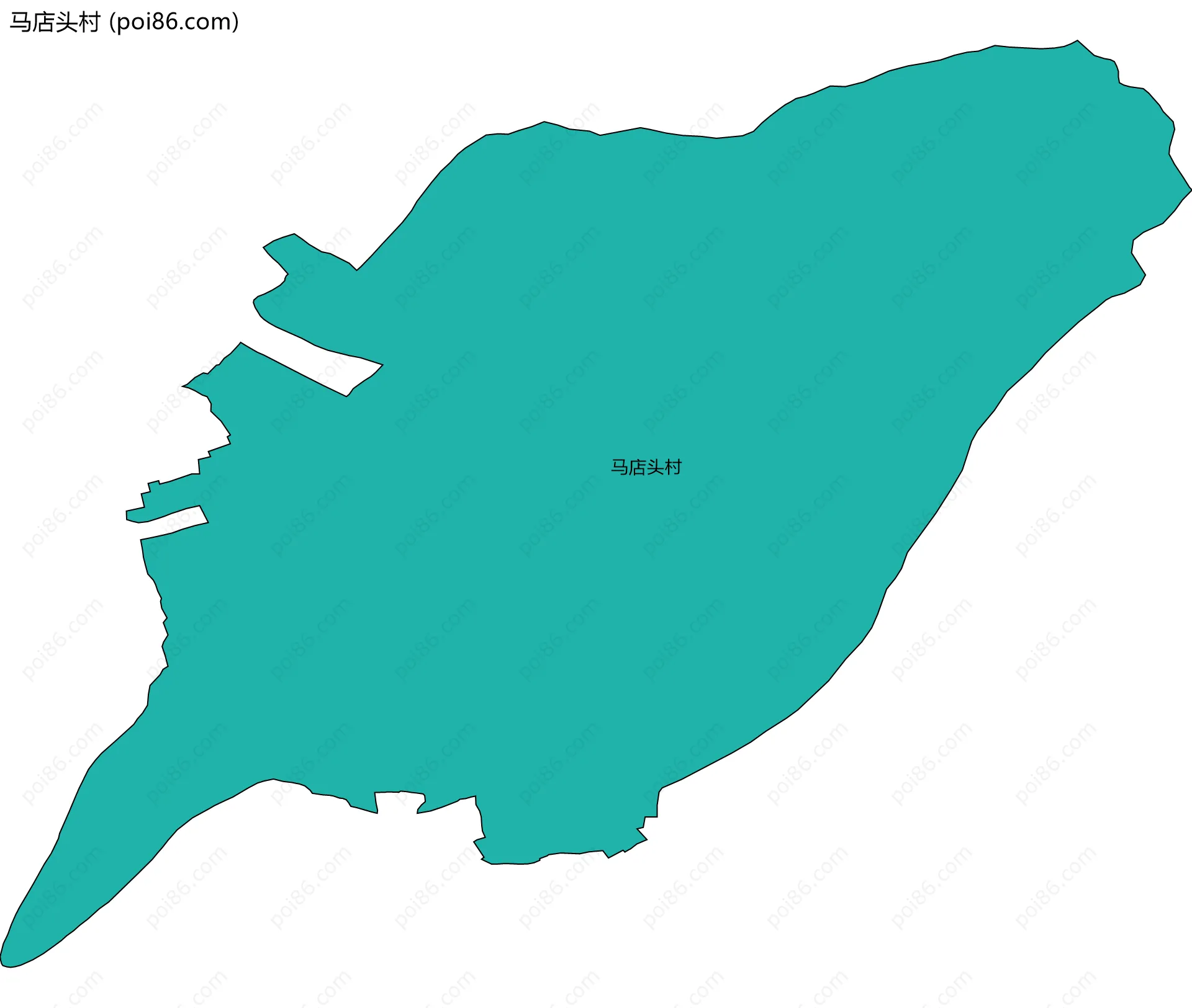 马店头村边界地图