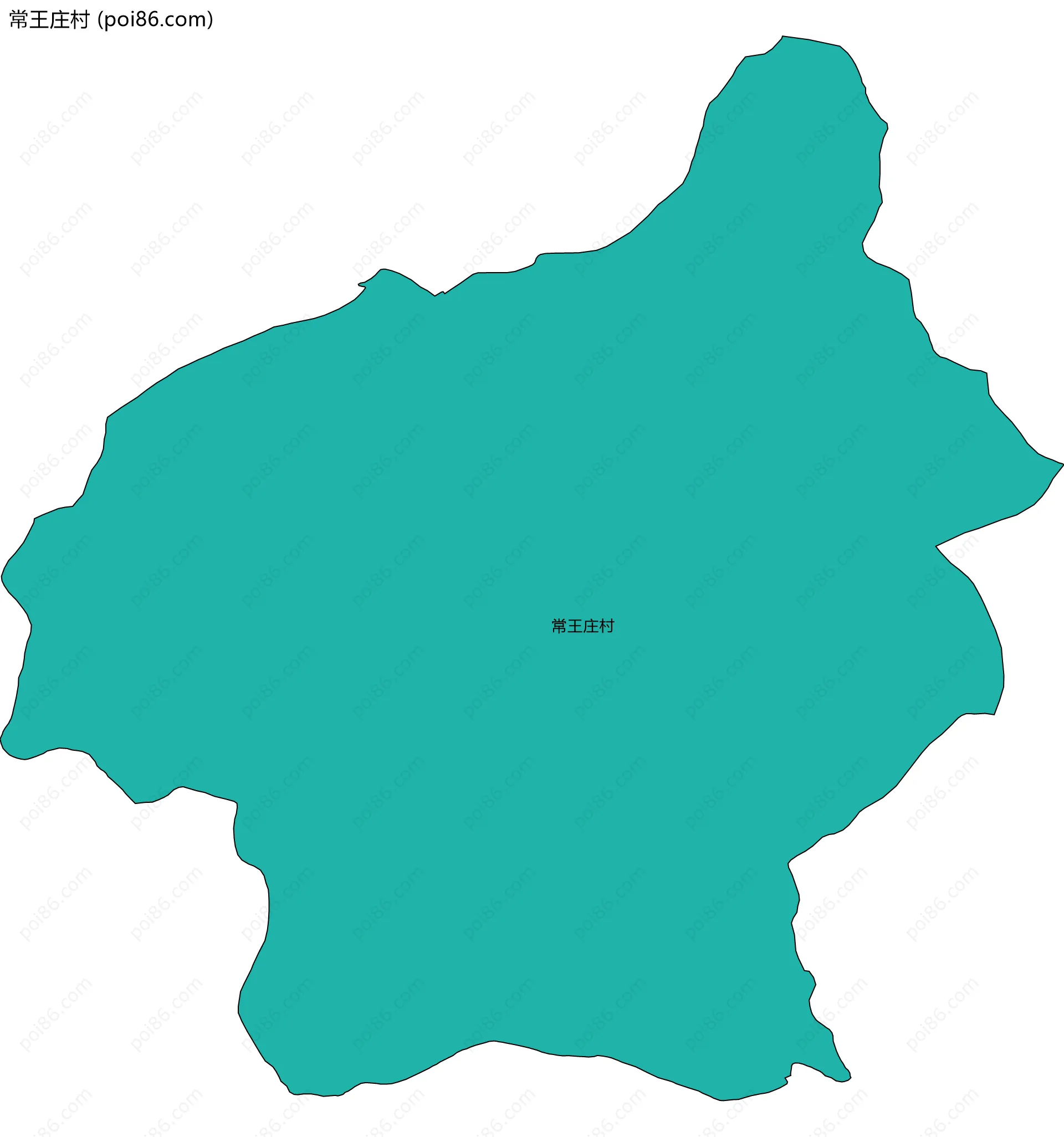 常王庄村边界地图