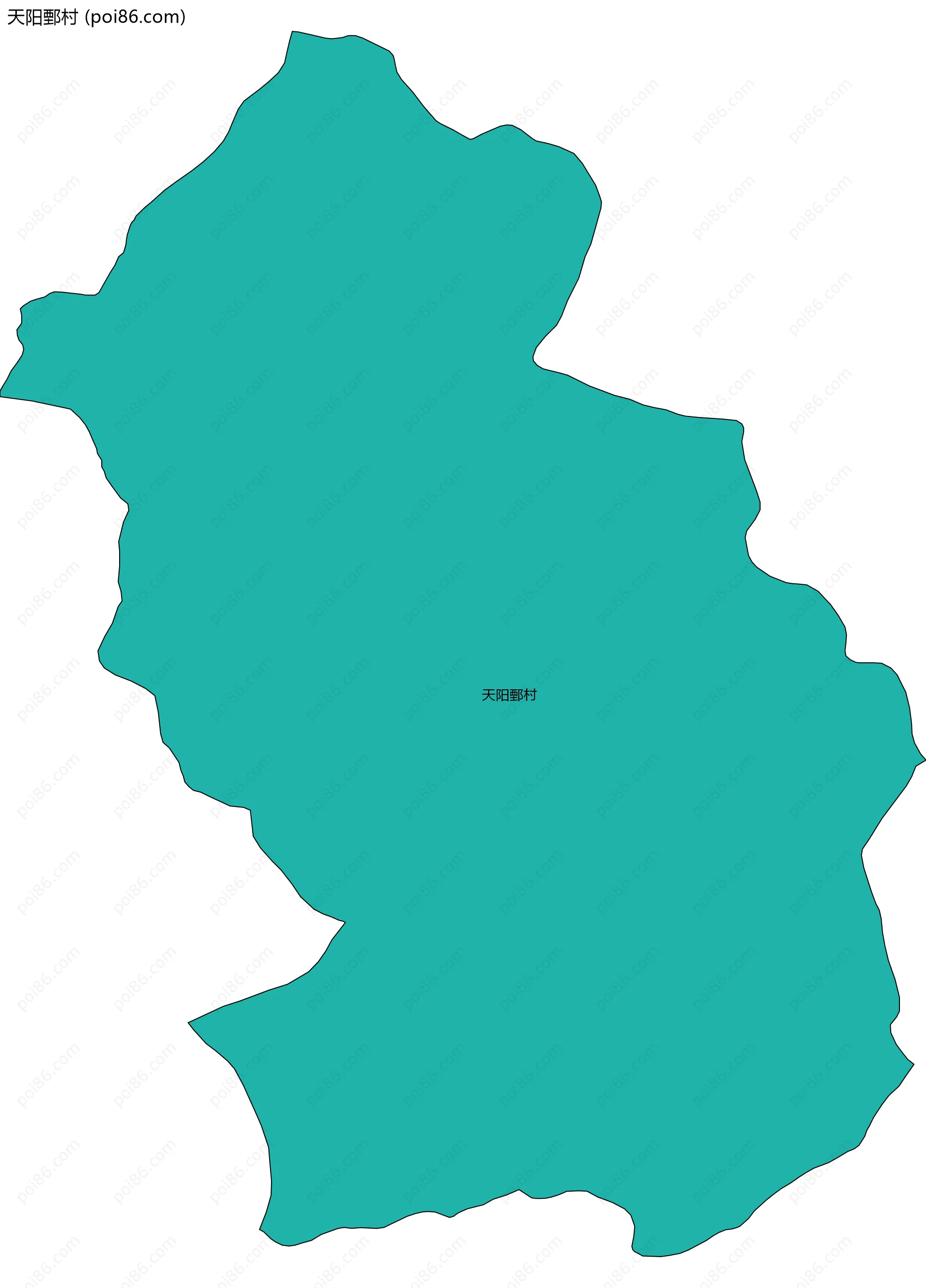 天阳鄄村边界地图