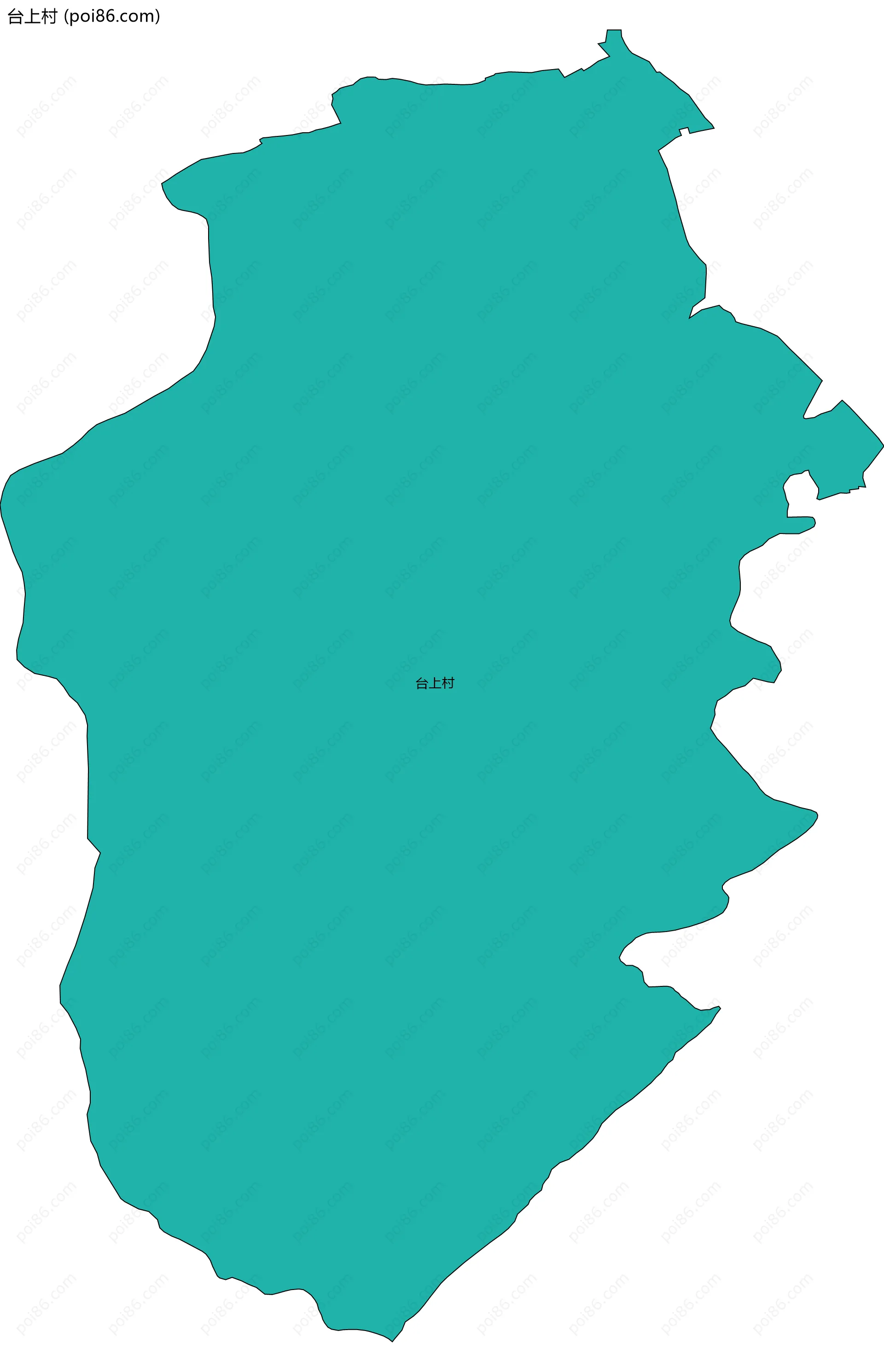 台上村边界地图