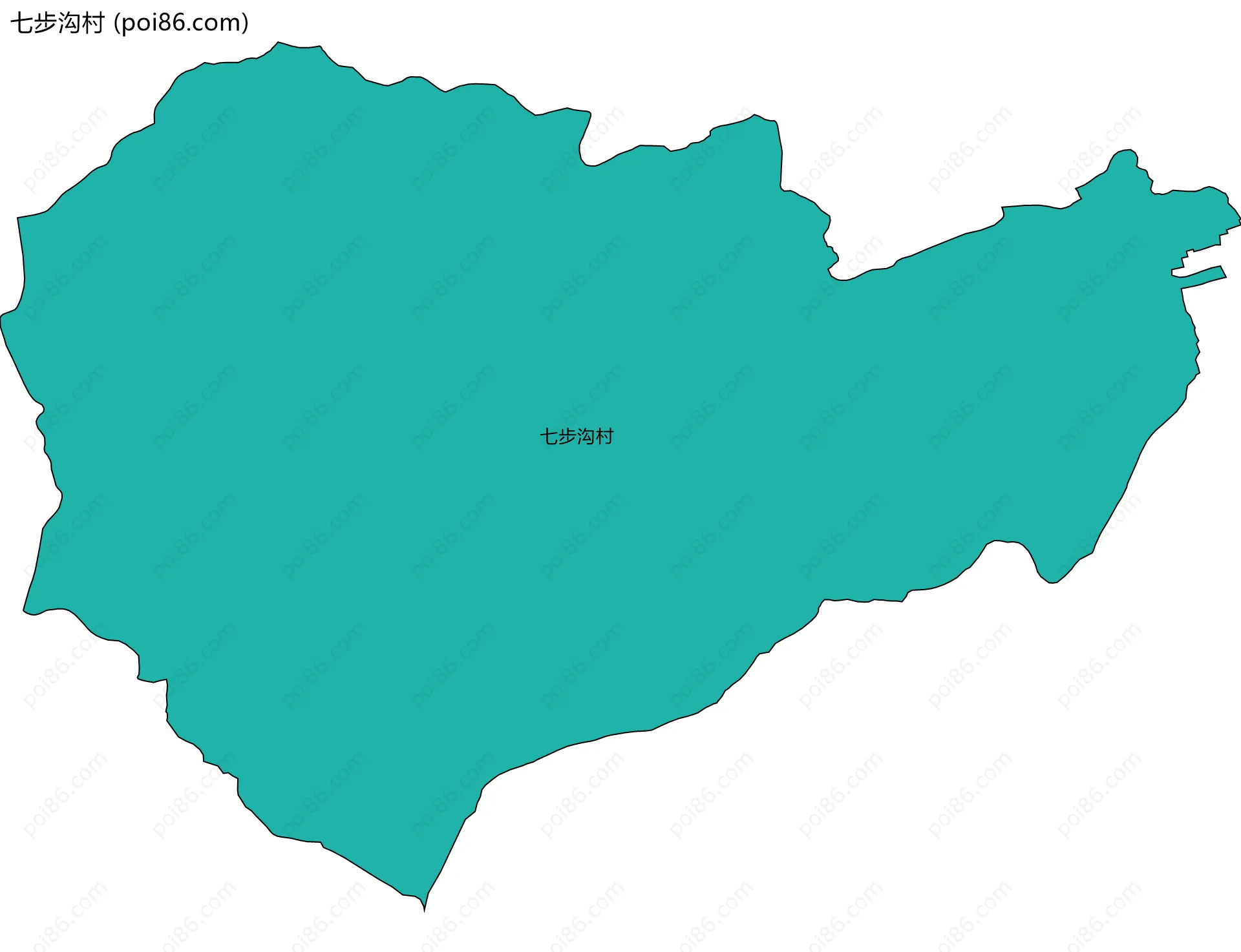 七步沟村边界地图