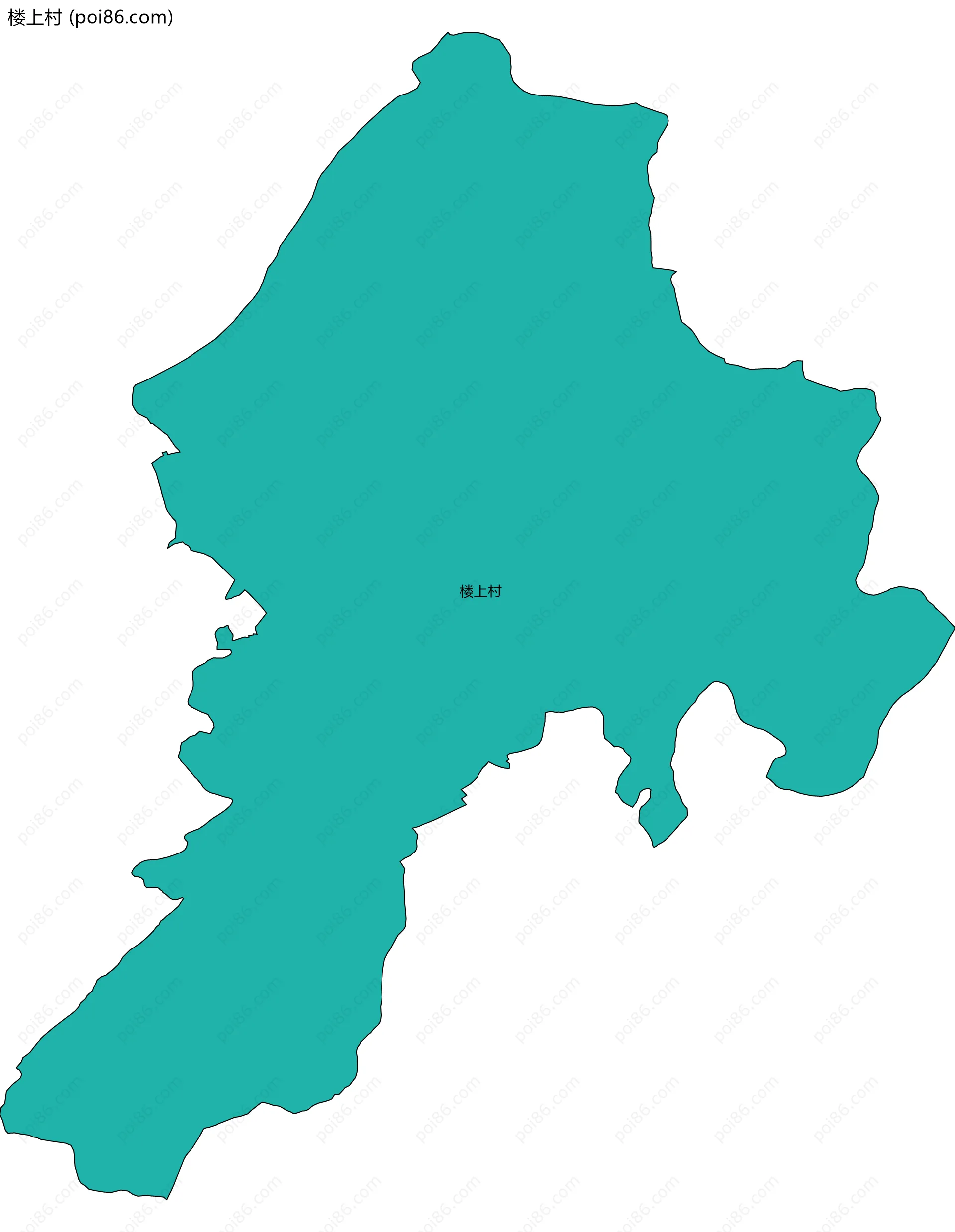 楼上村边界地图