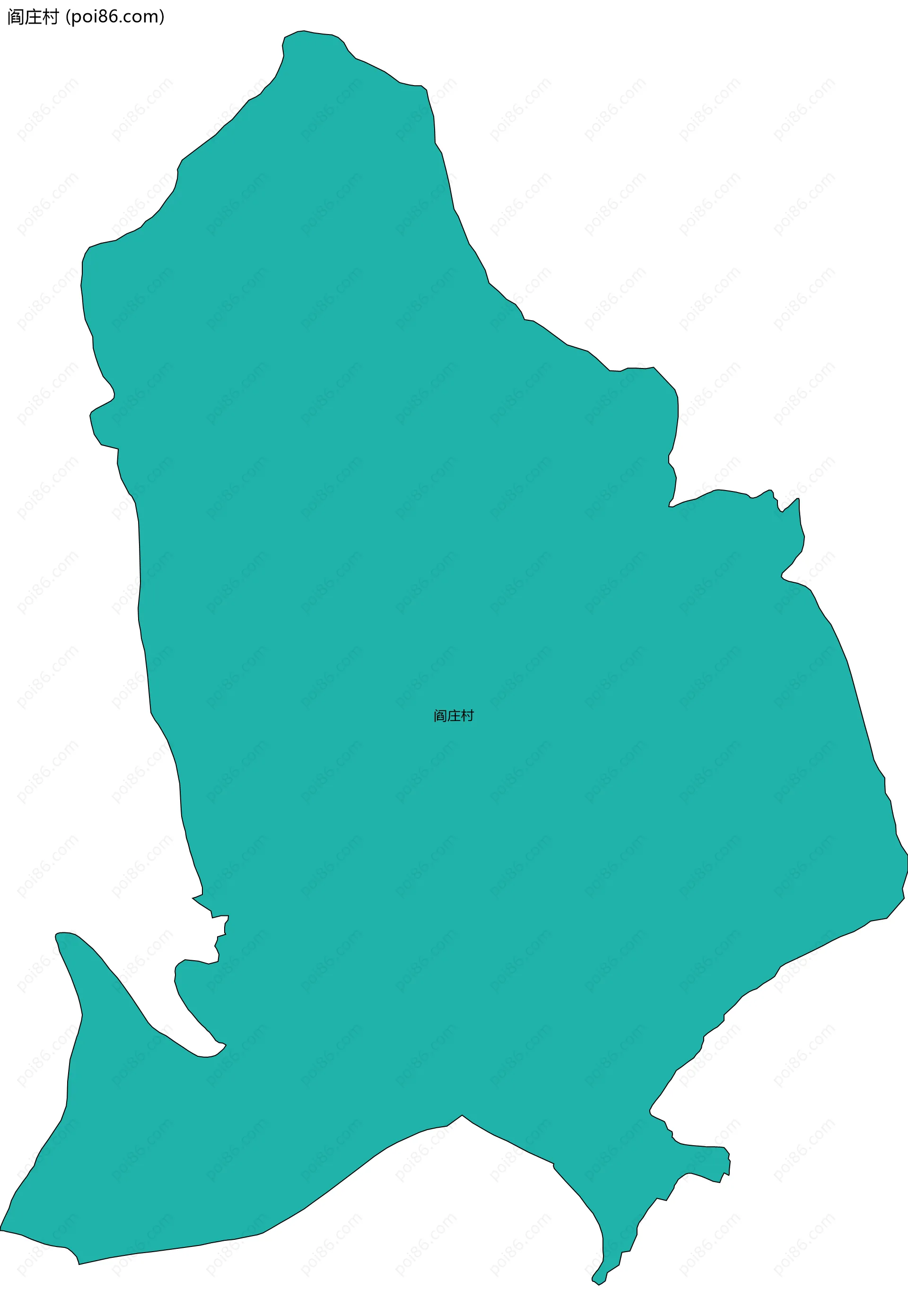 阎庄村边界地图