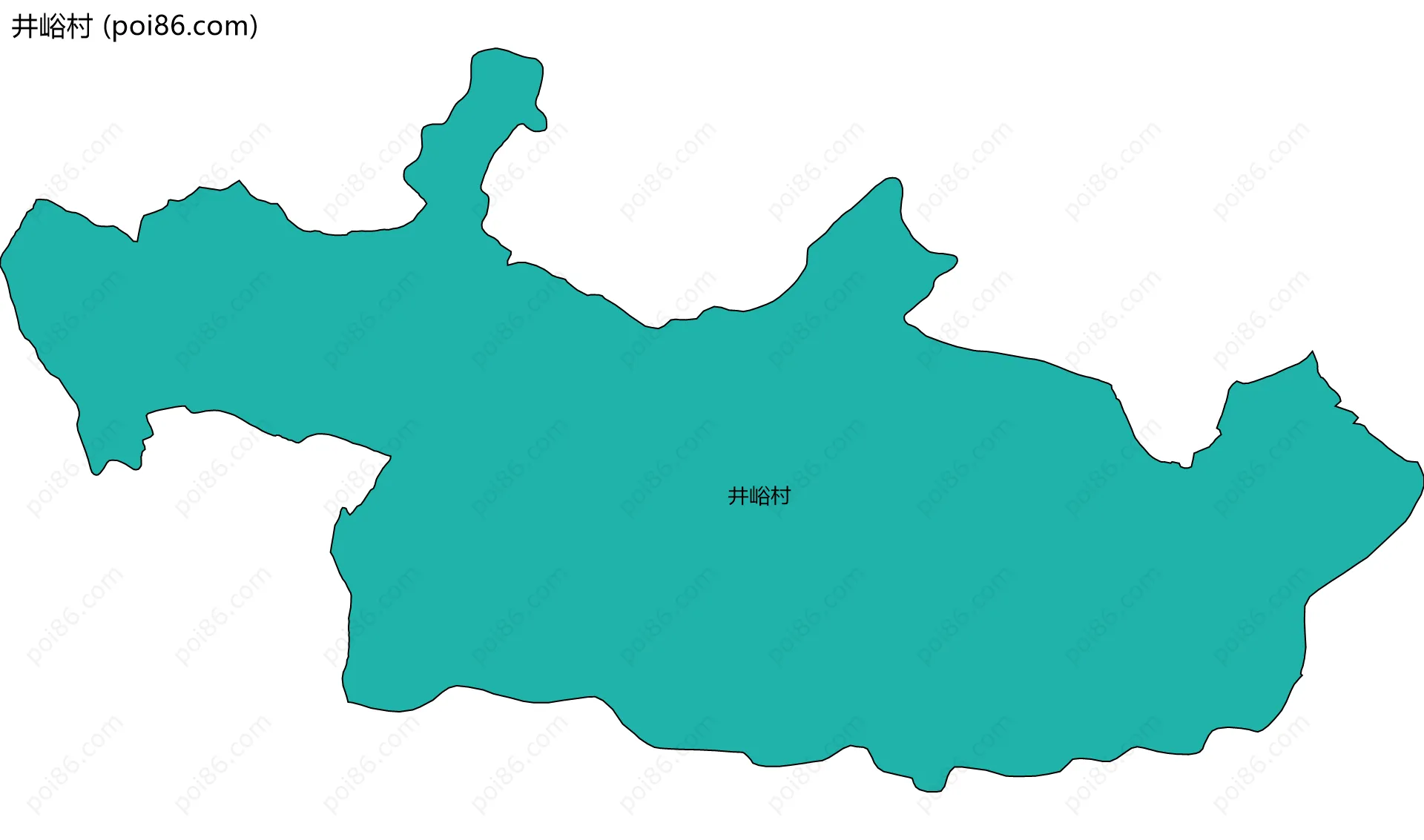 井峪村边界地图