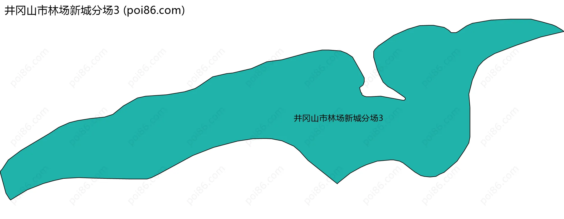 井冈山市林场新城分场3边界地图