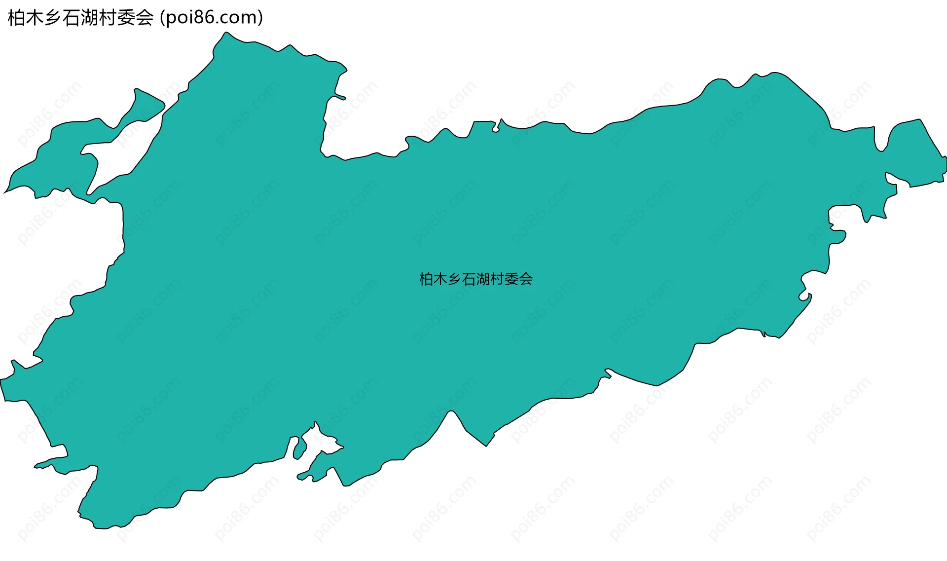 柏木乡石湖村委会边界地图