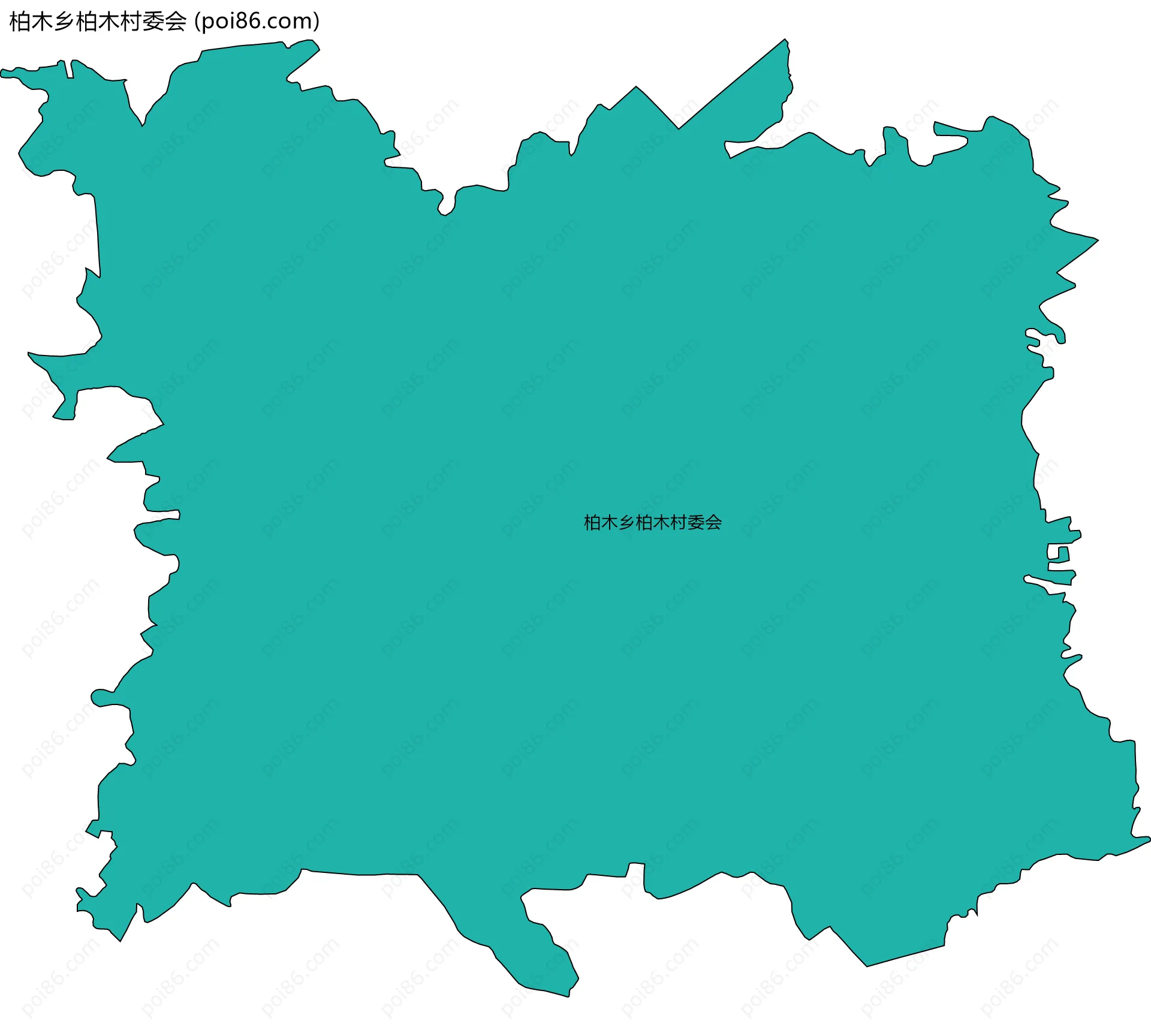 柏木乡柏木村委会边界地图
