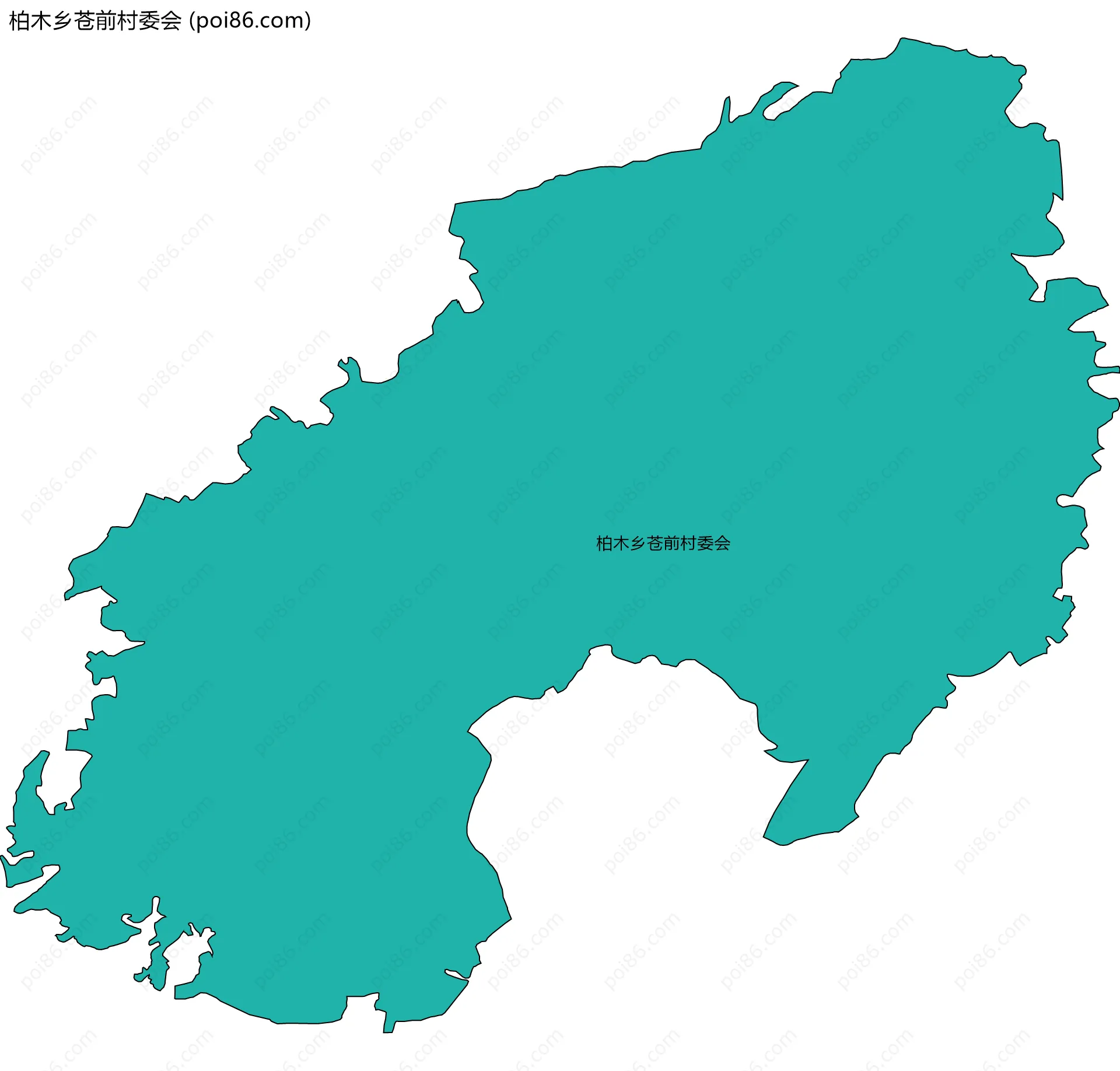 柏木乡苍前村委会边界地图