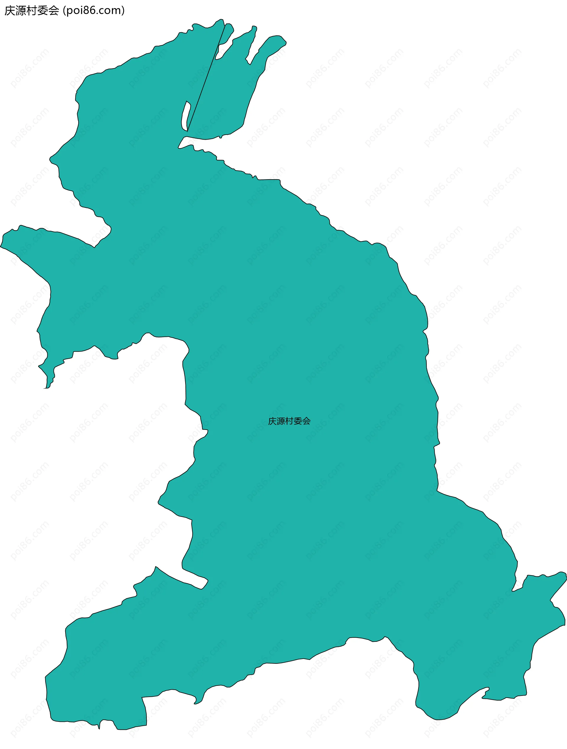 庆源村委会边界地图