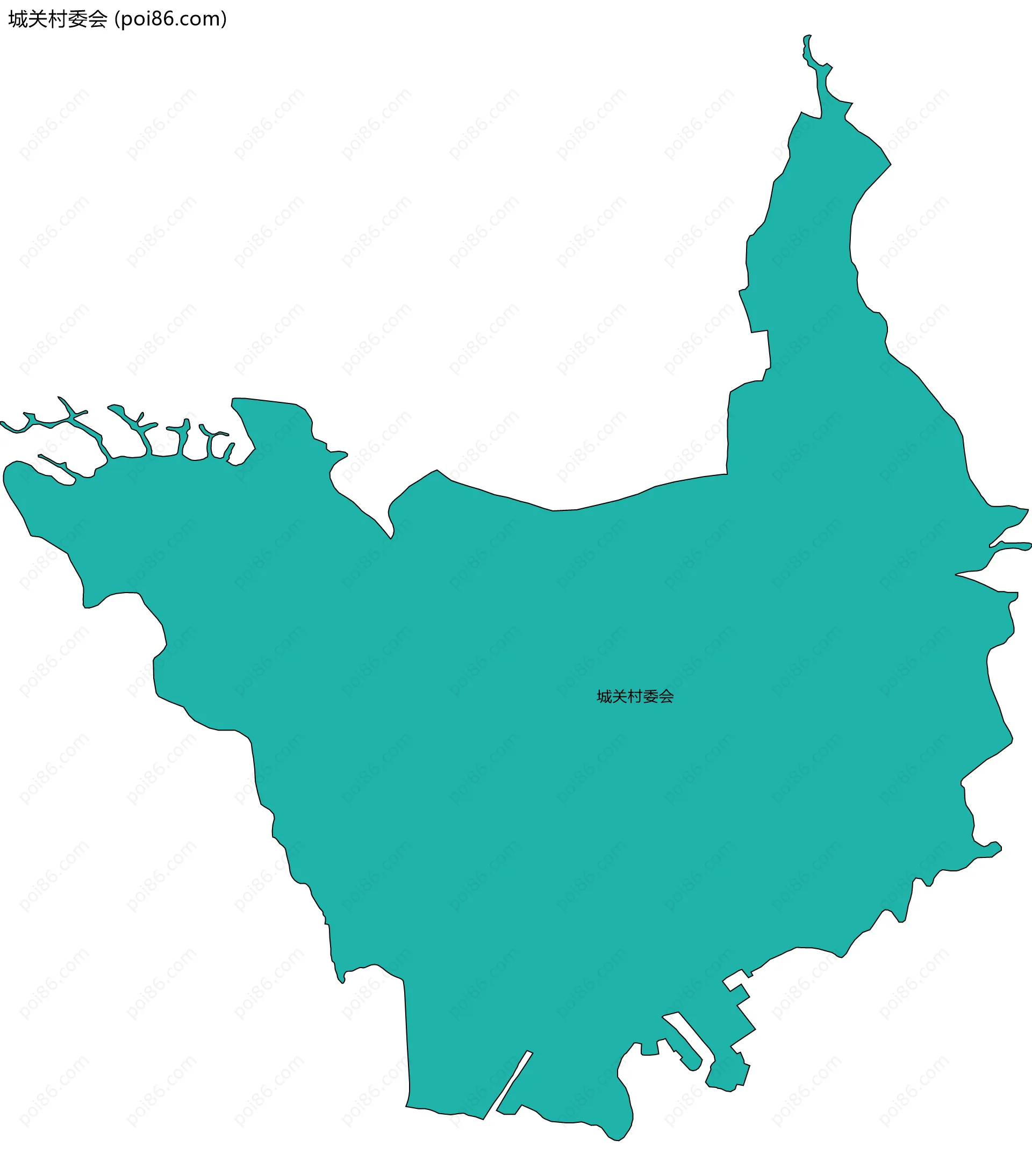 城关村委会边界地图