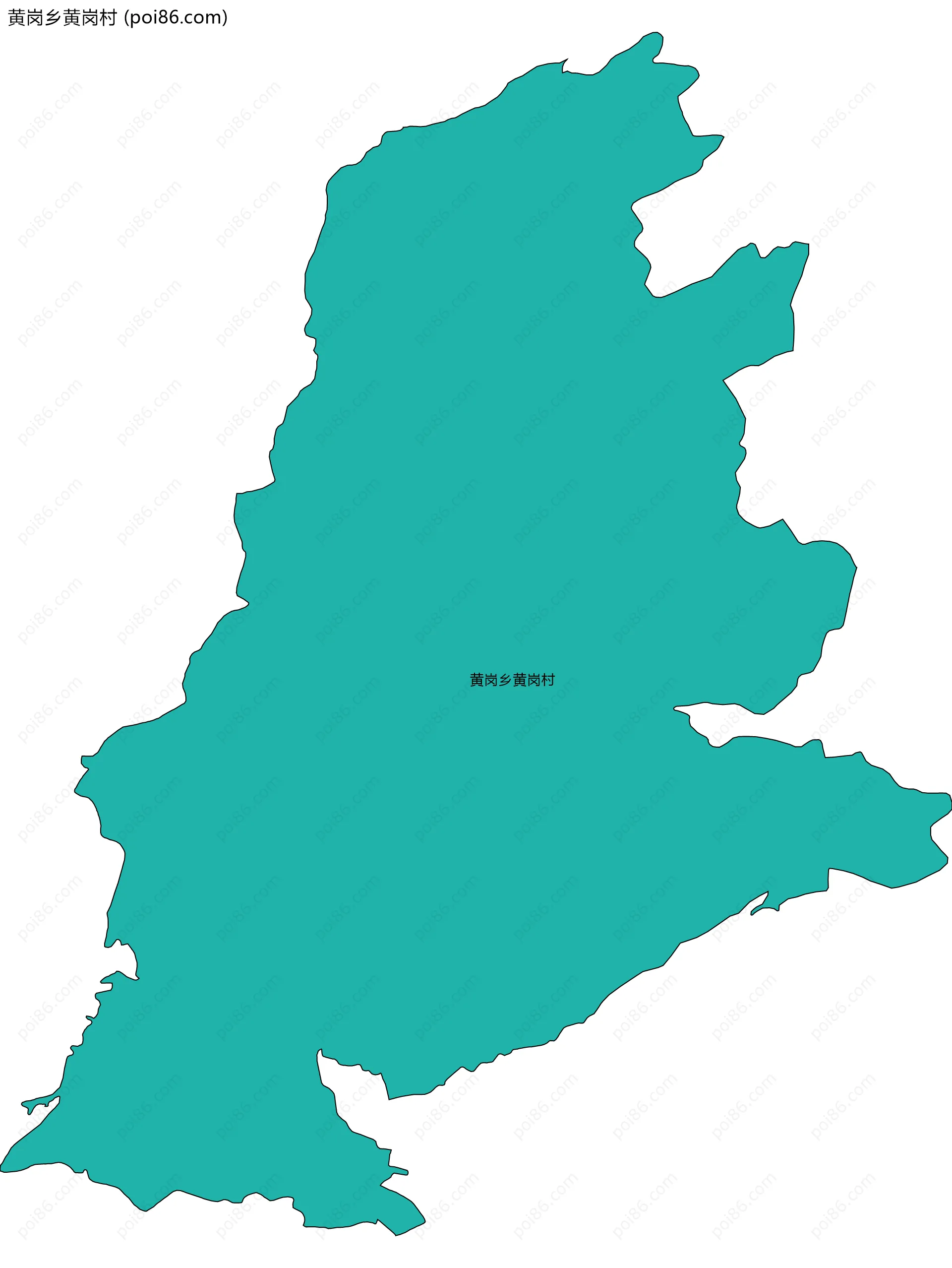 黄岗乡黄岗村边界地图