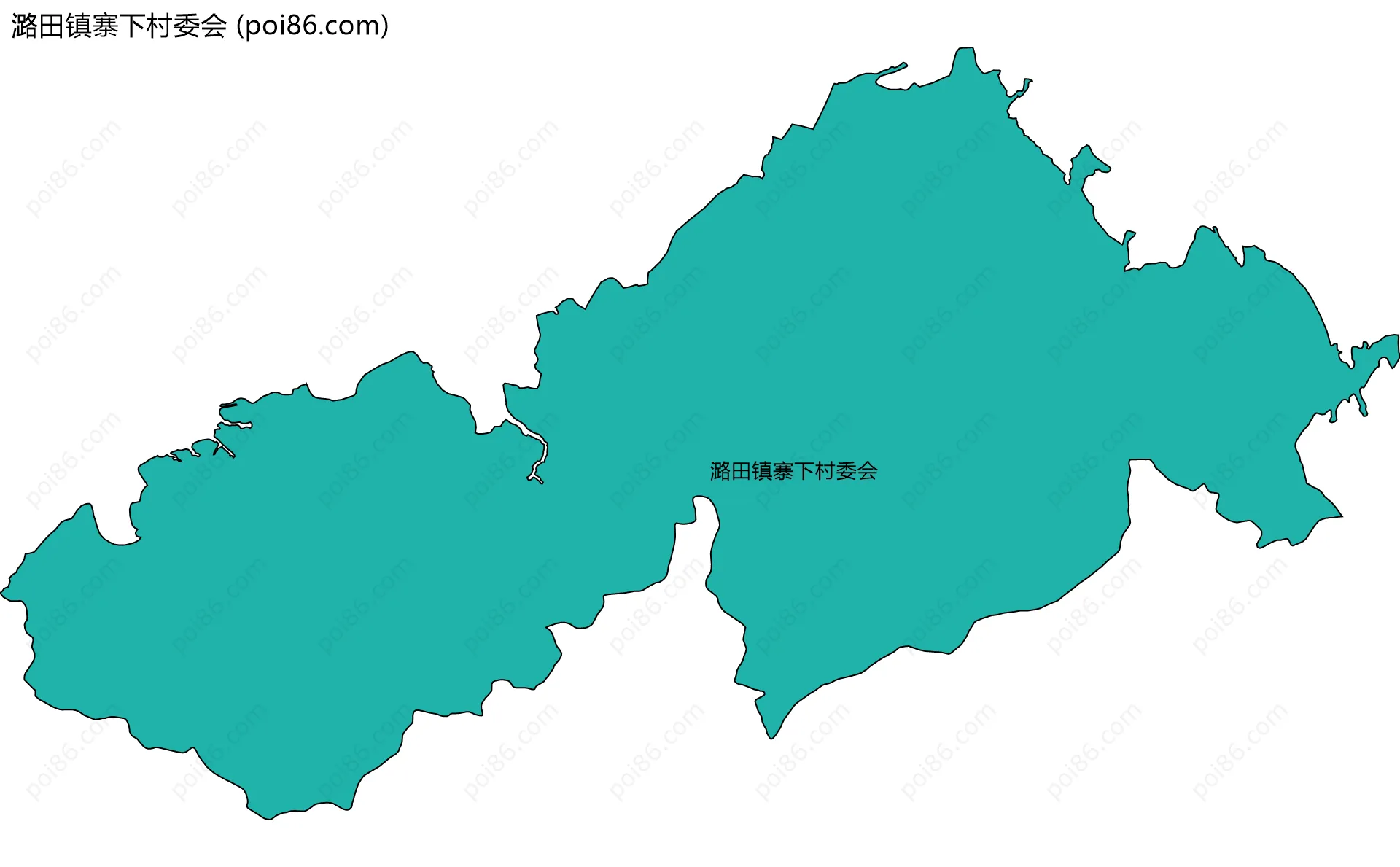 潞田镇寨下村委会边界地图