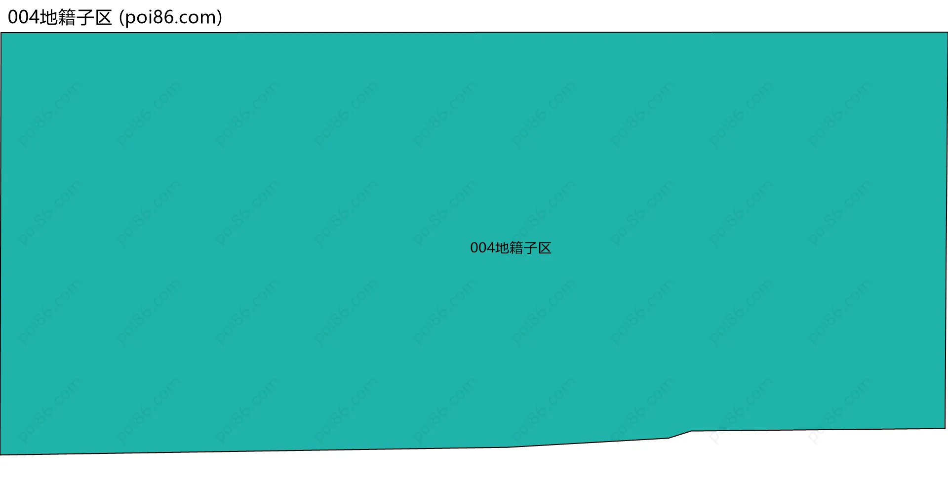 004地籍子区边界地图