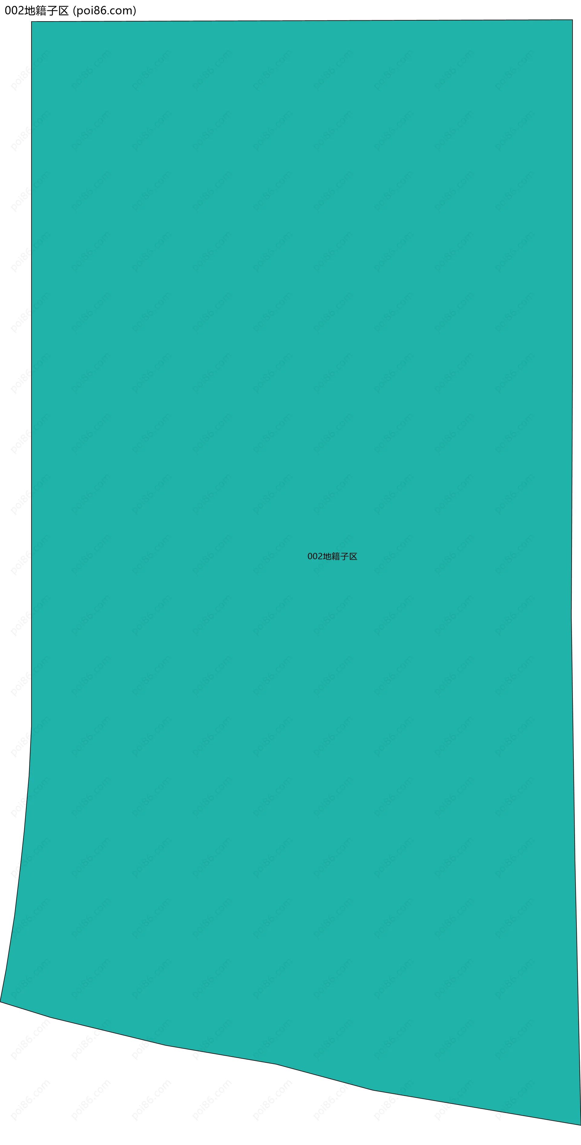 002地籍子区边界地图