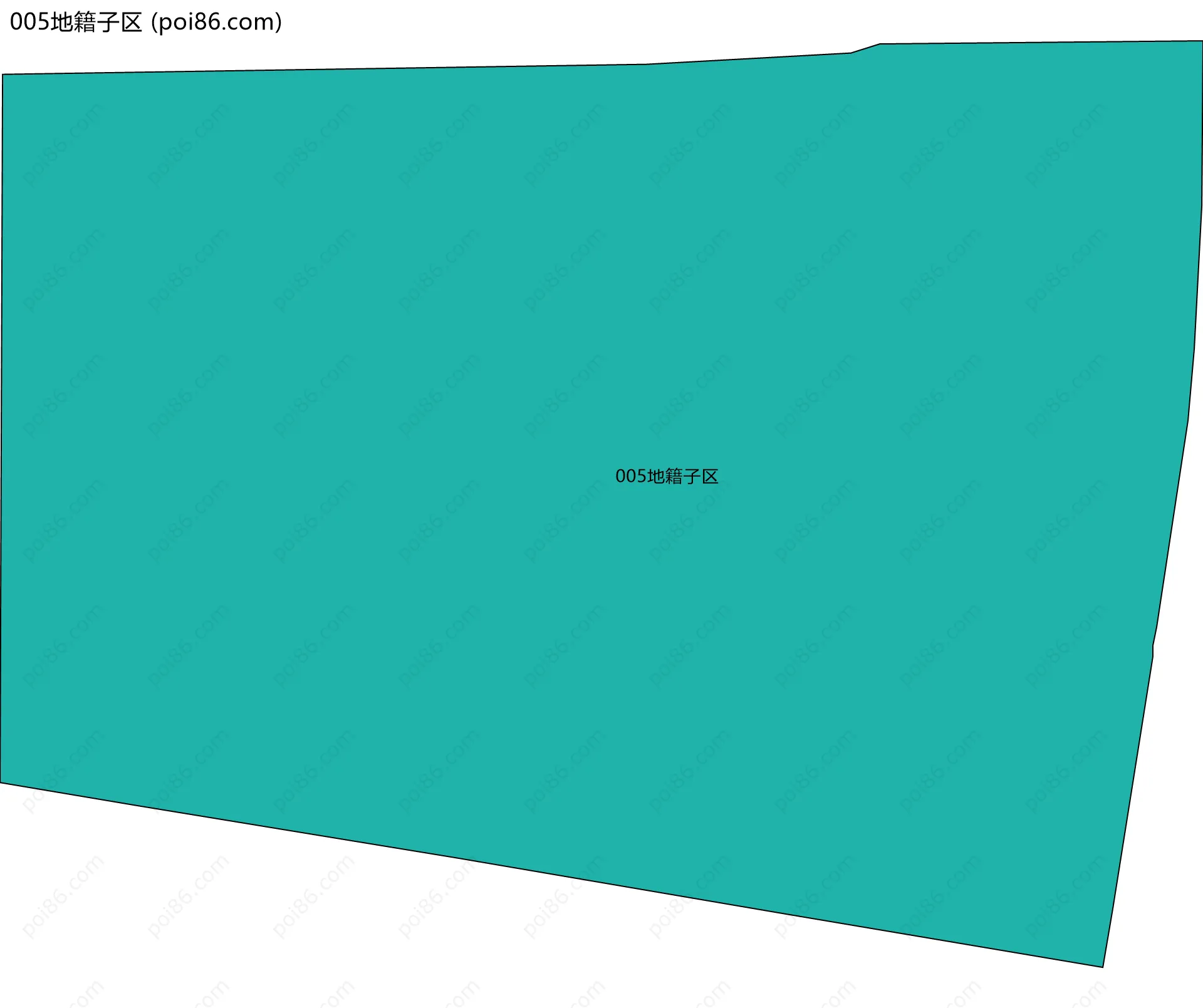 005地籍子区边界地图