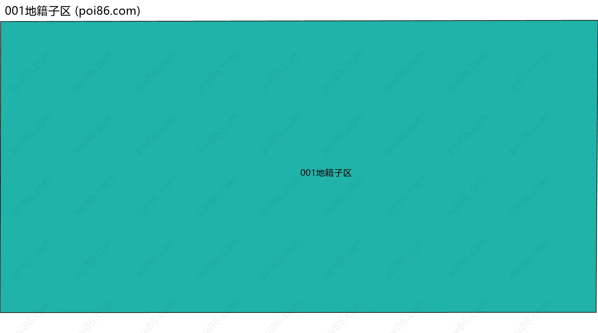 001地籍子区边界地图