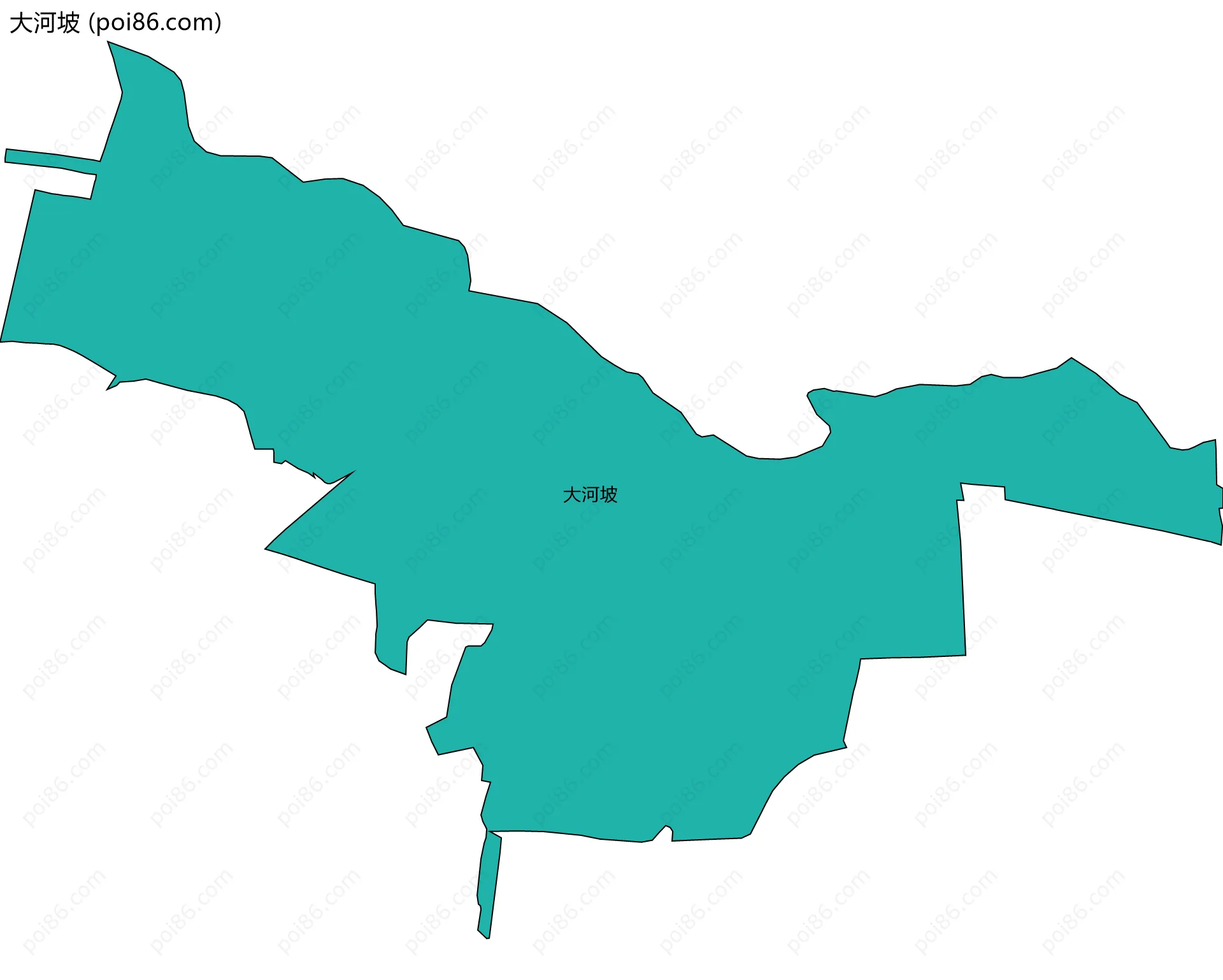 大河坡边界地图