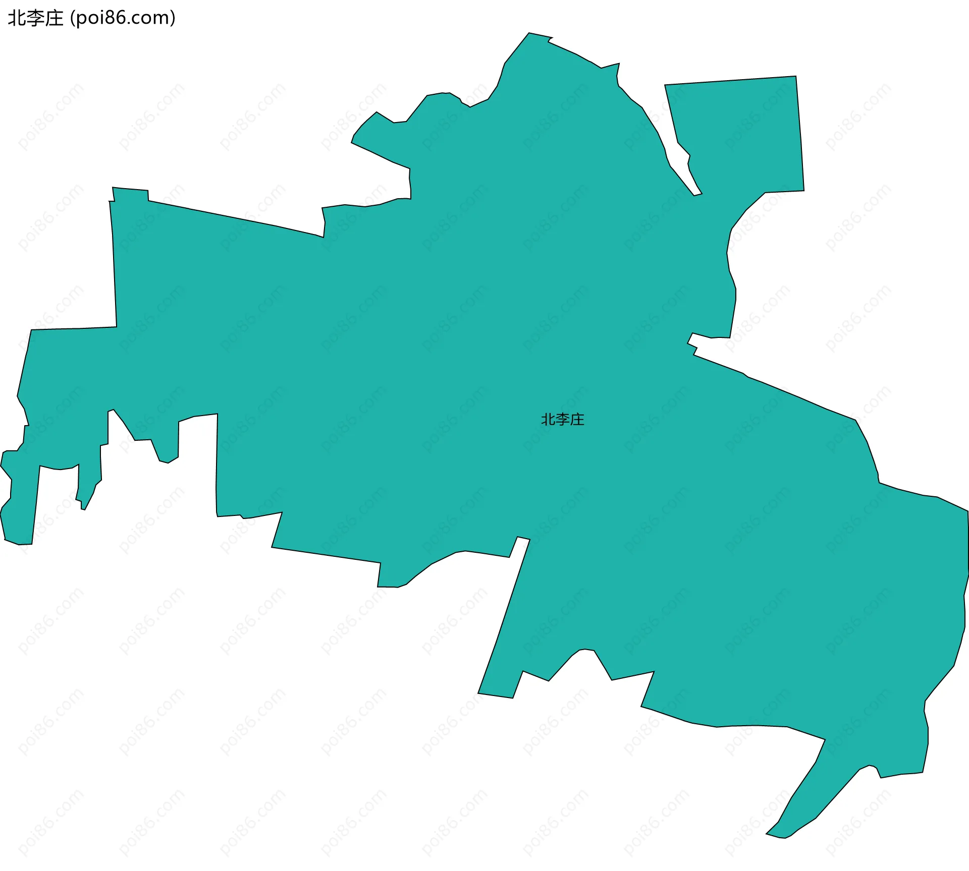 北李庄边界地图