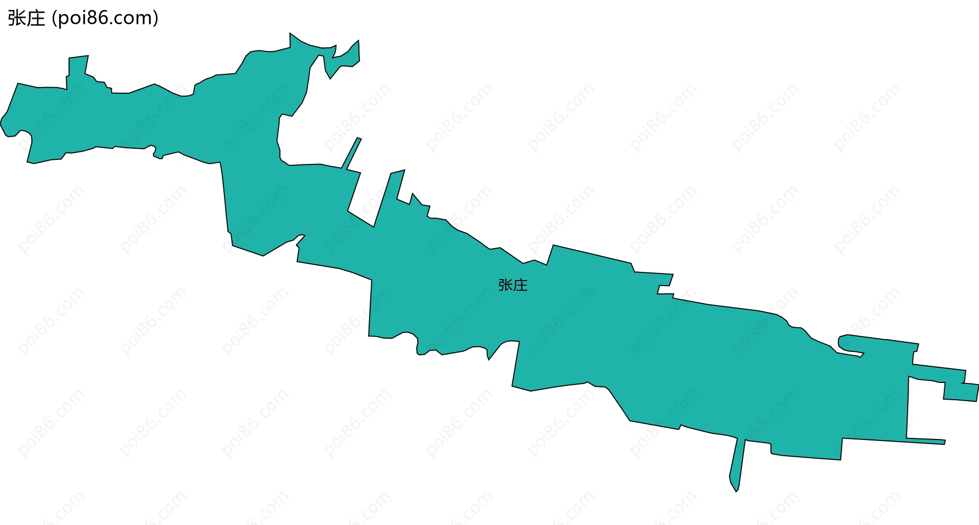 张庄边界地图