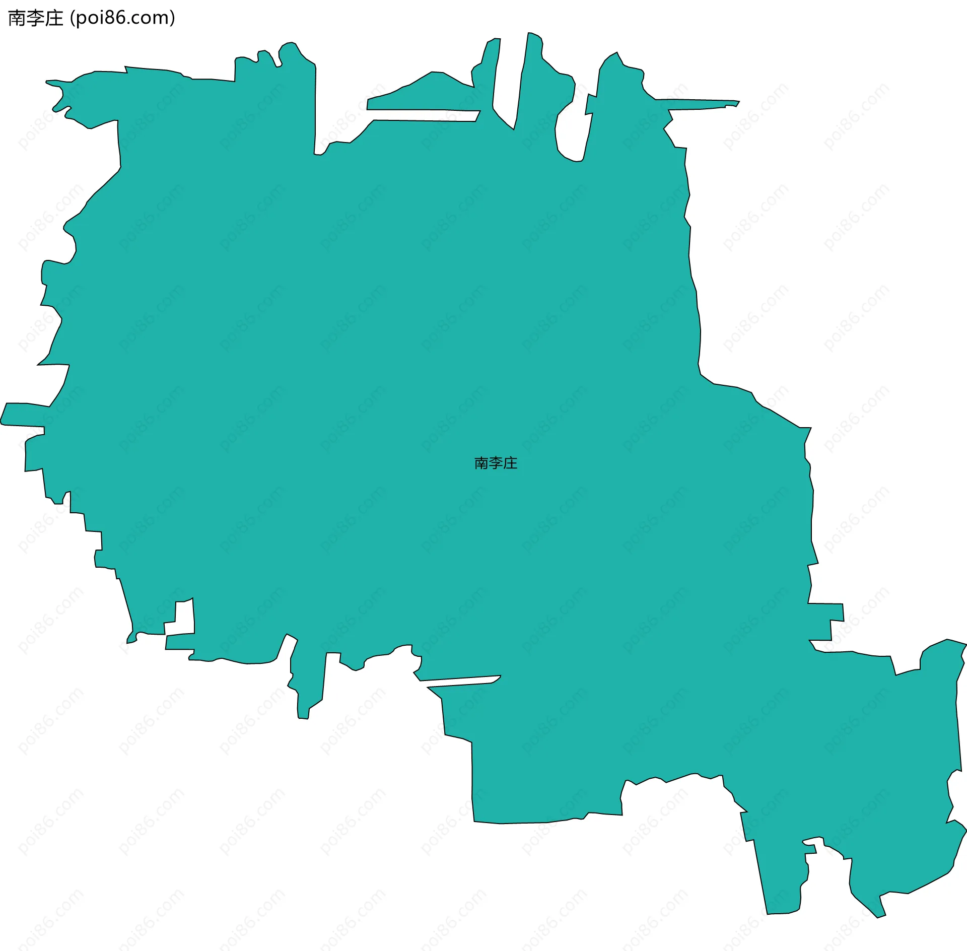 南李庄边界地图