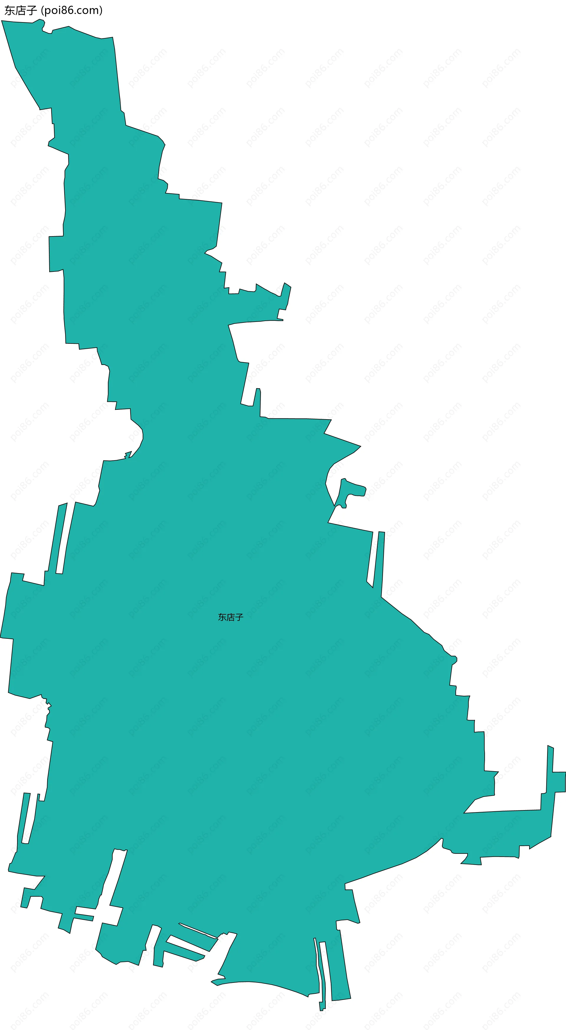 东店子边界地图