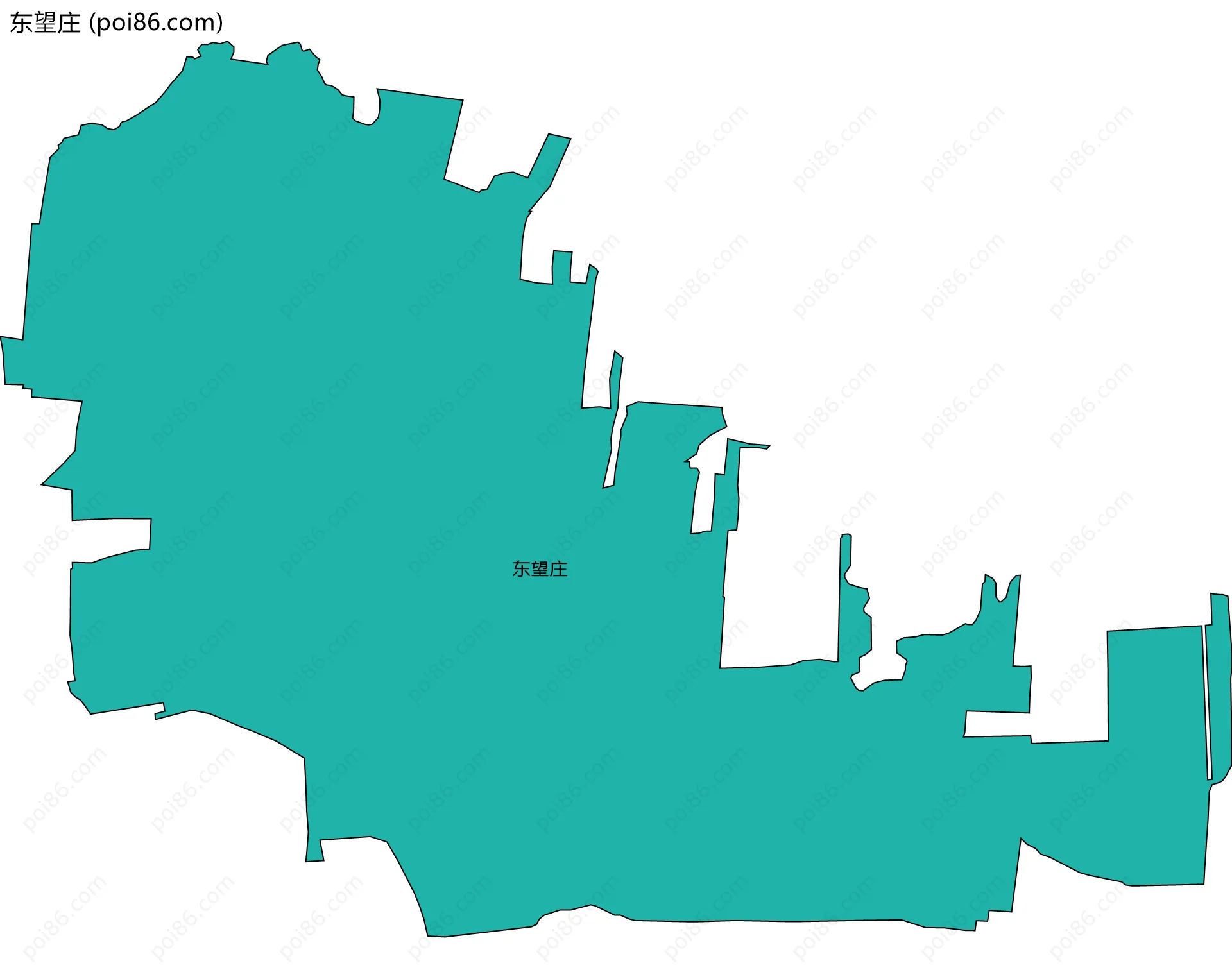 东望庄边界地图