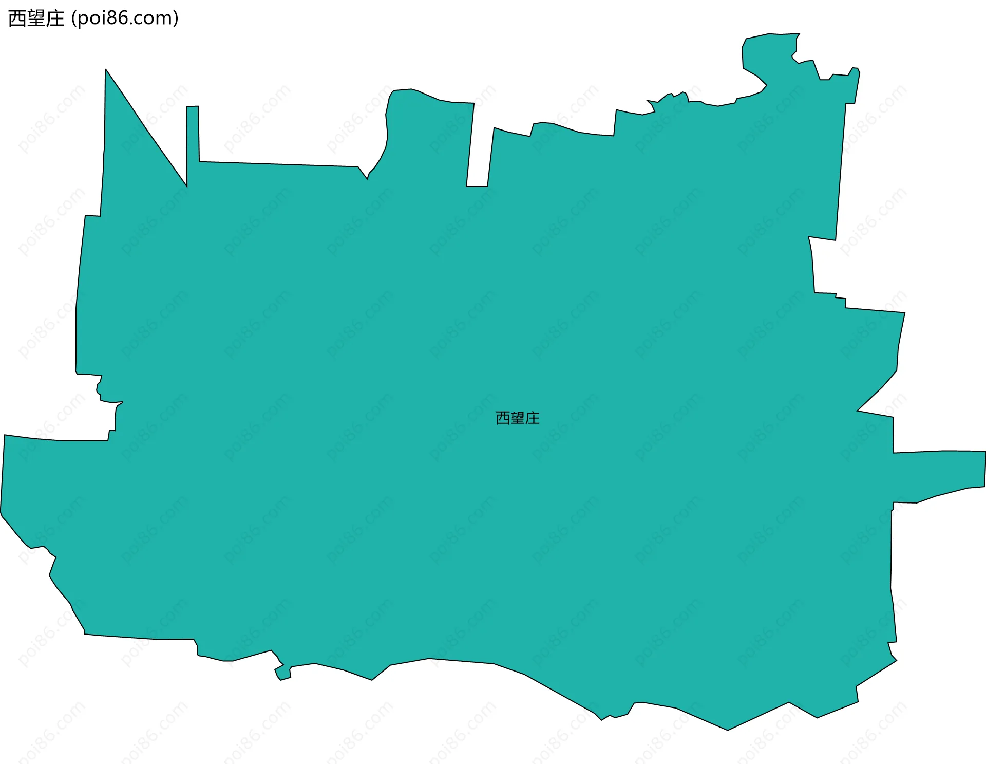 西望庄边界地图