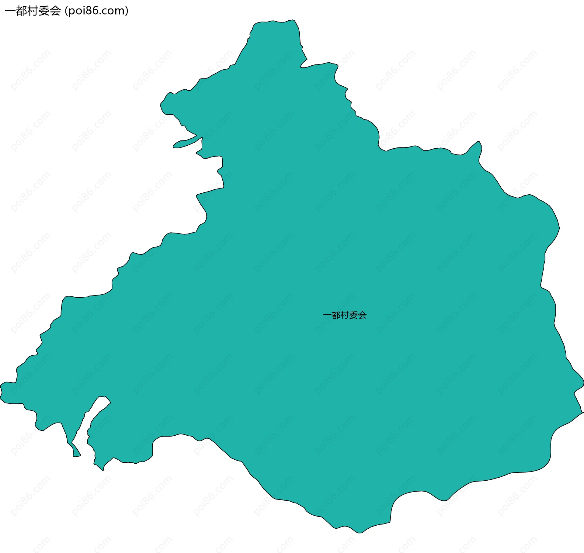 一都村委会边界地图
