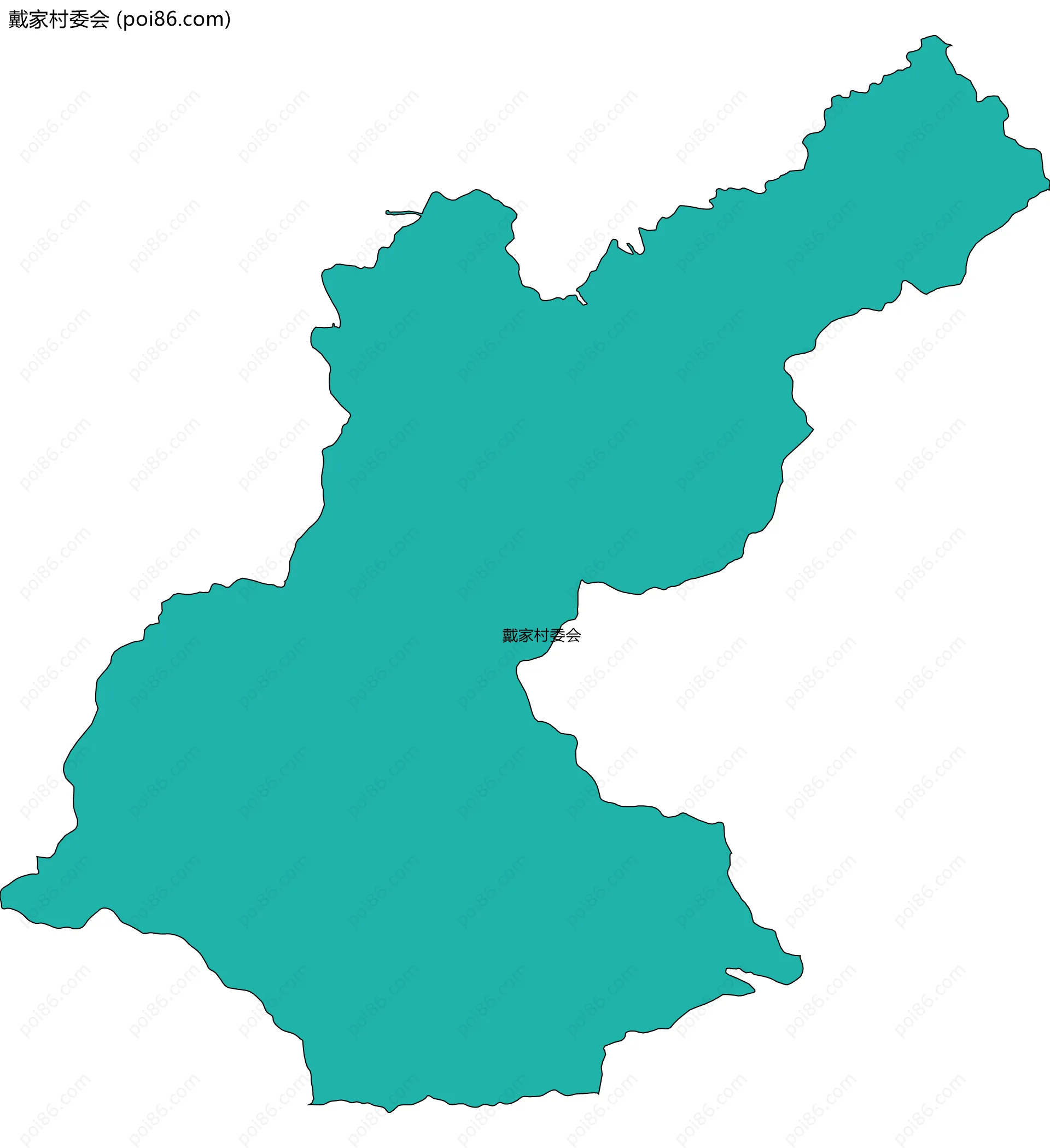 戴家村委会边界地图