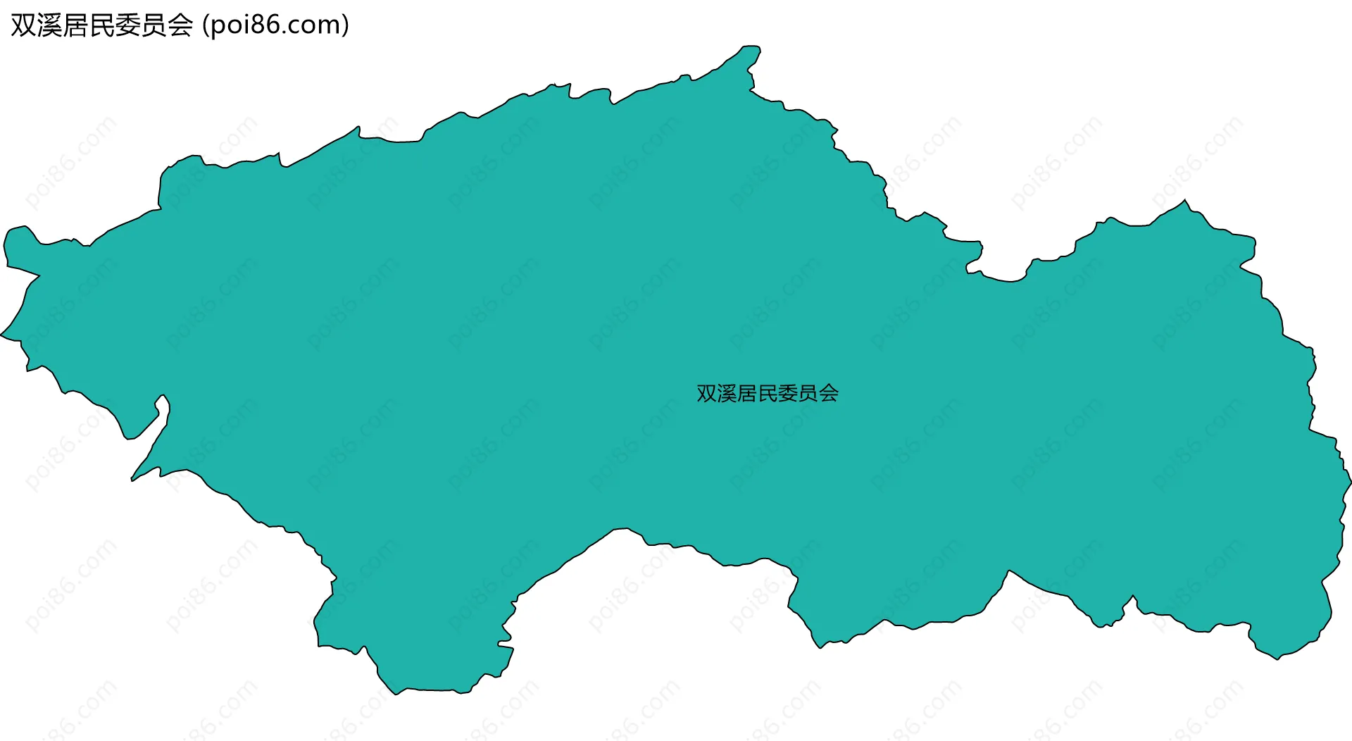 双溪居民委员会边界地图