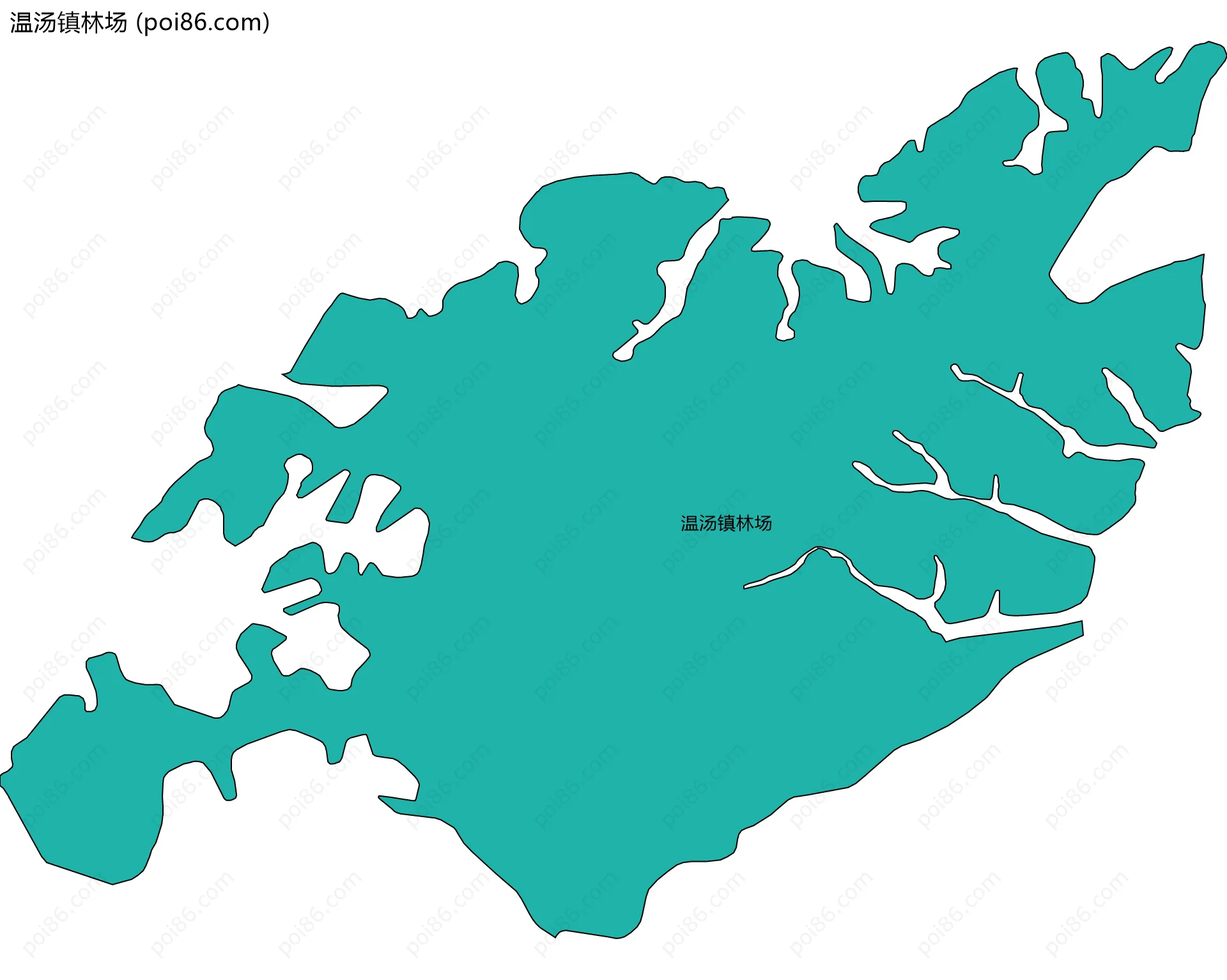 温汤镇林场边界地图