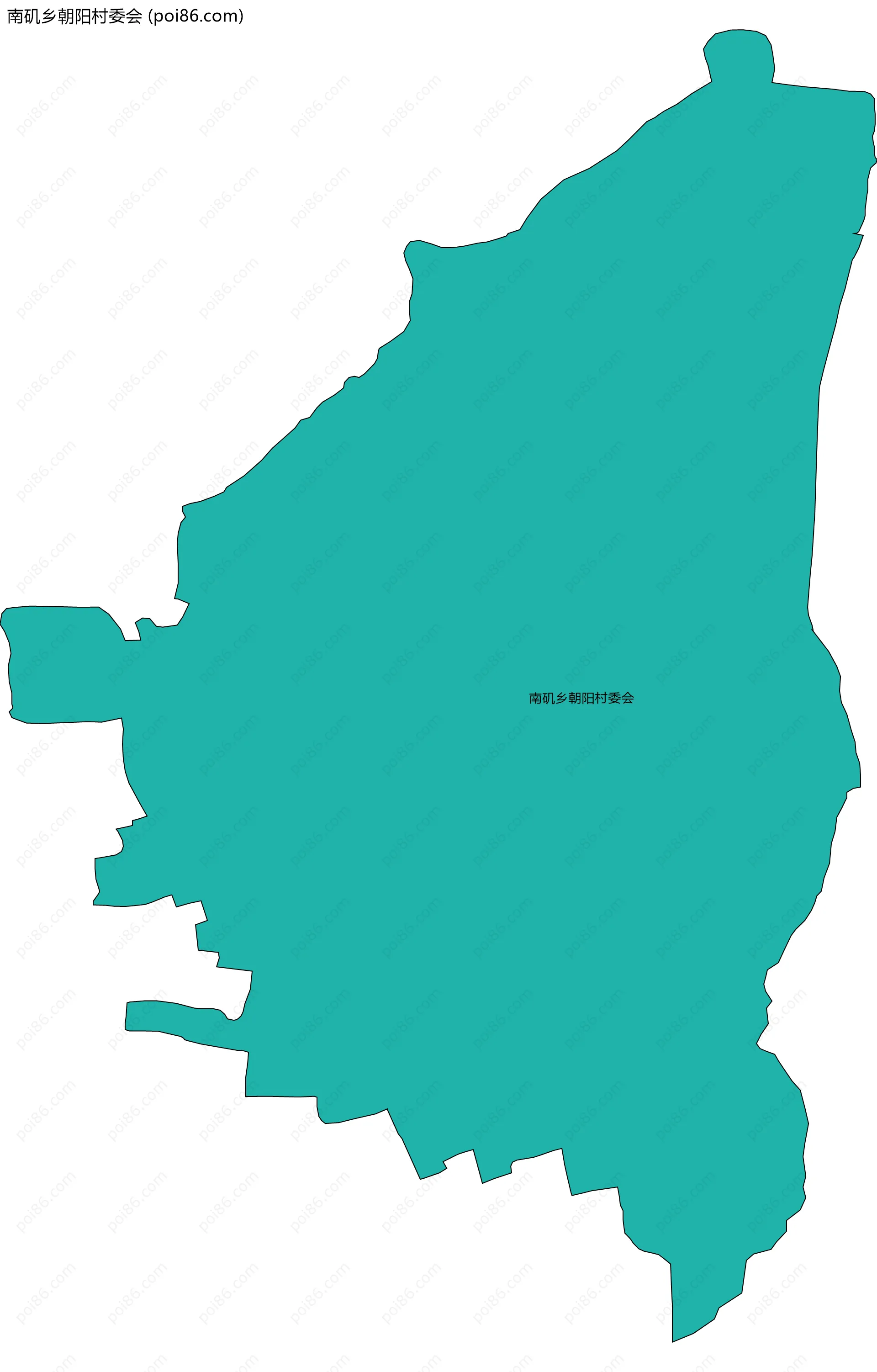 南矶乡朝阳村委会边界地图