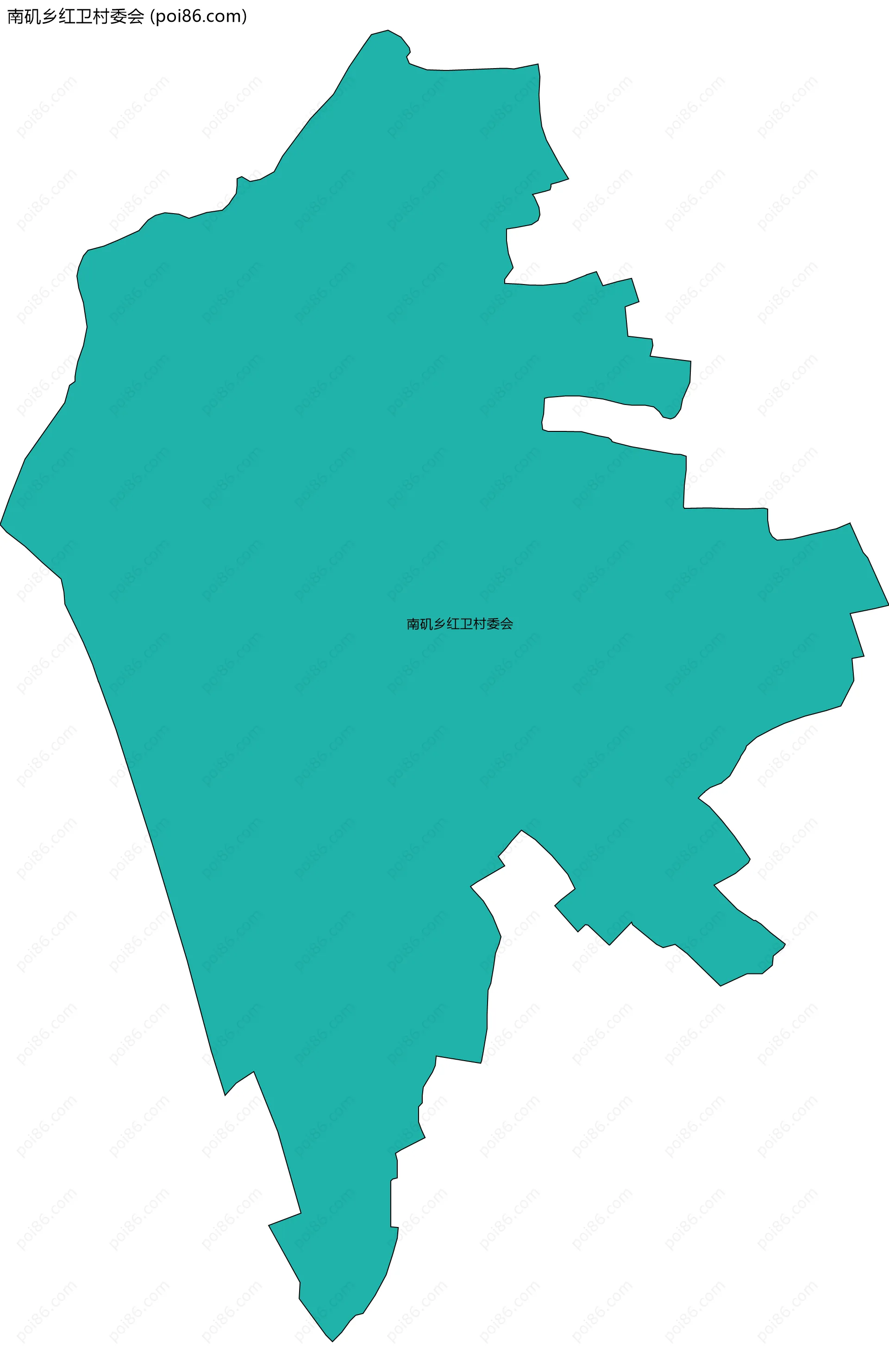 南矶乡红卫村委会边界地图