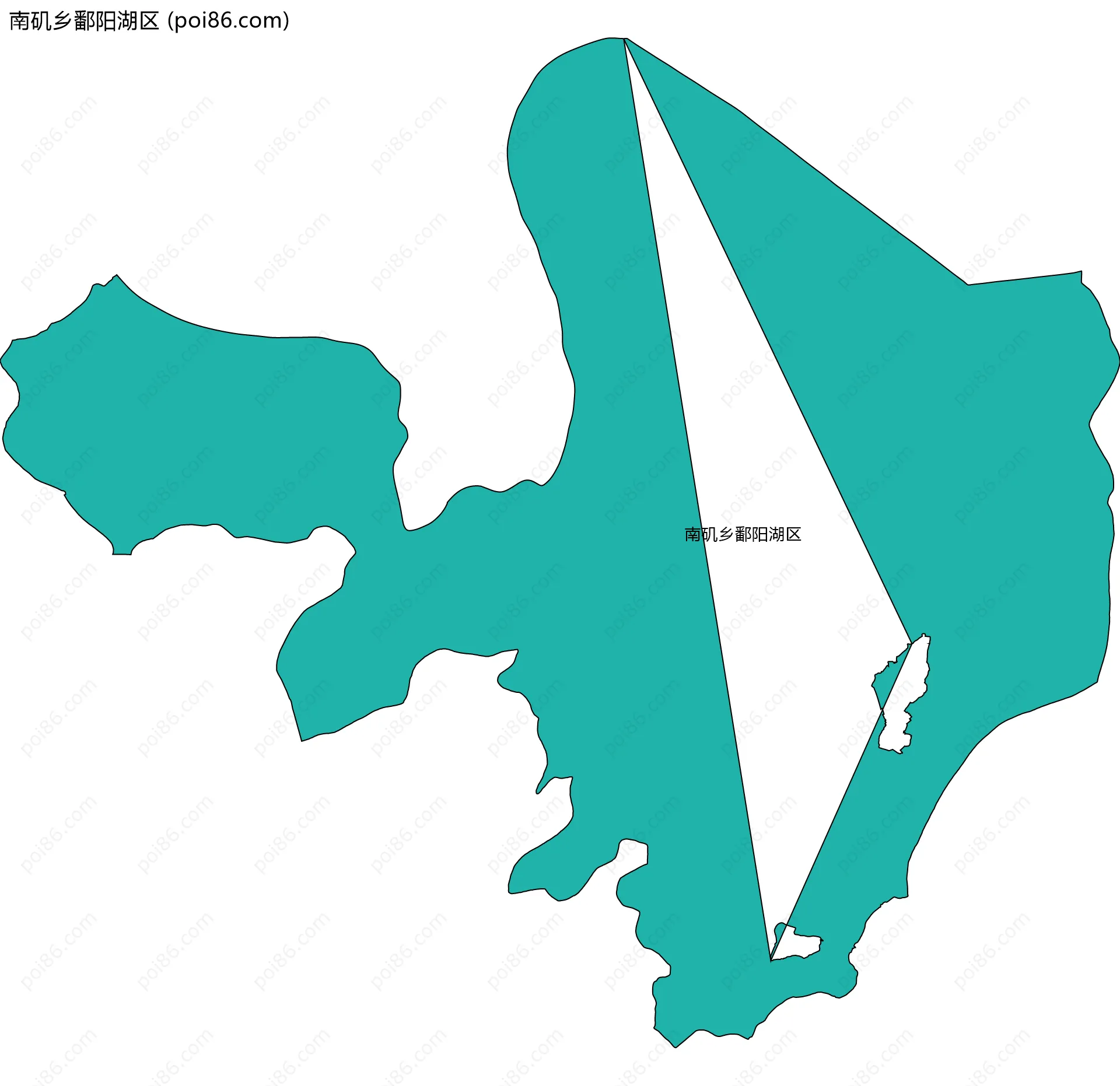 南矶乡鄱阳湖区边界地图