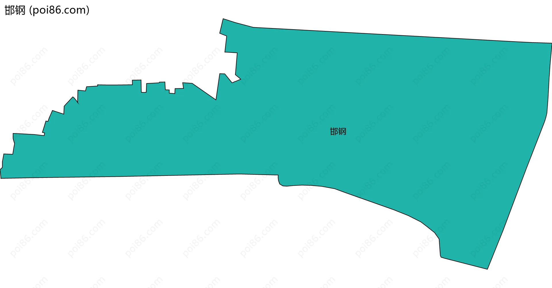 邯钢边界地图